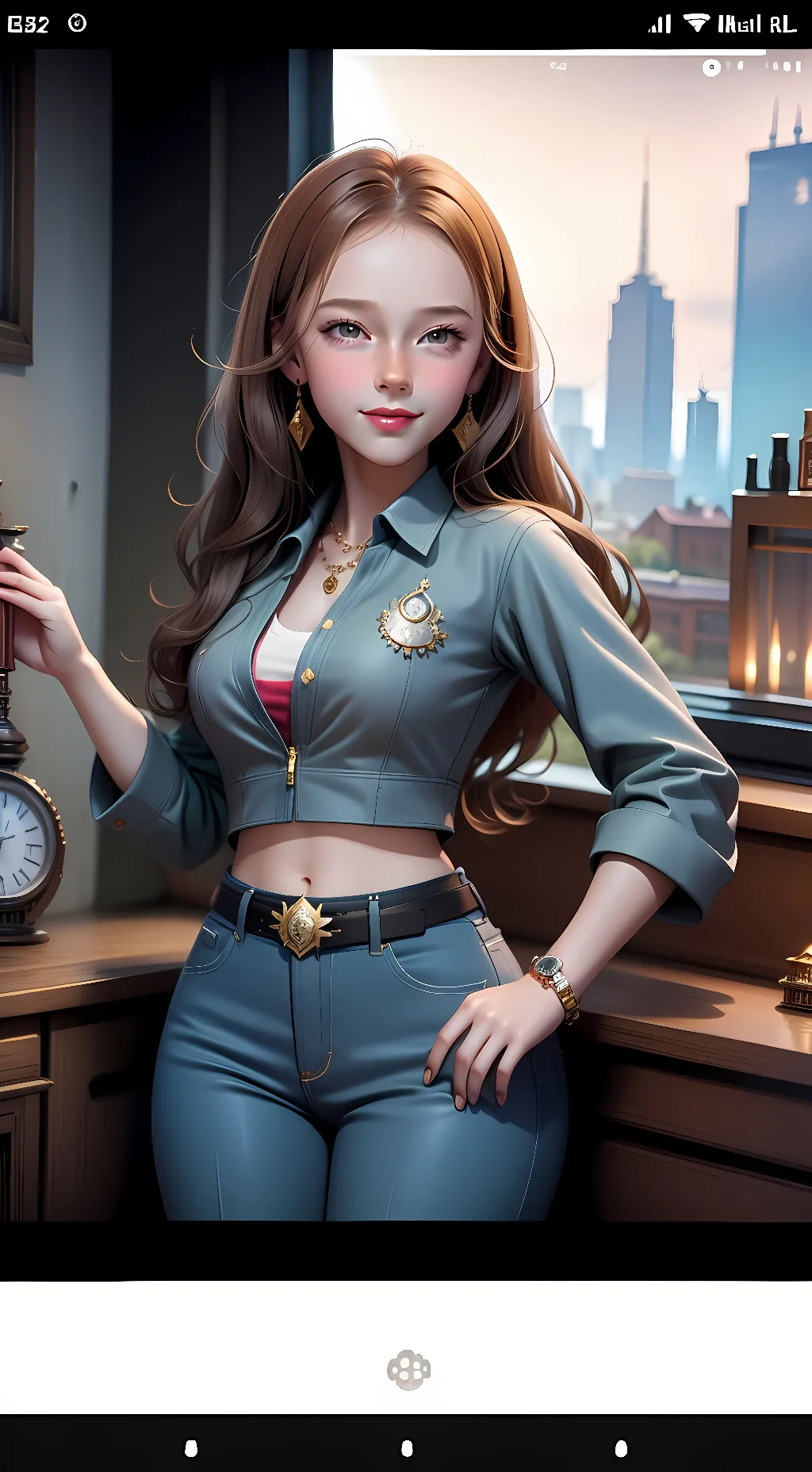 ai character: Izzzy background