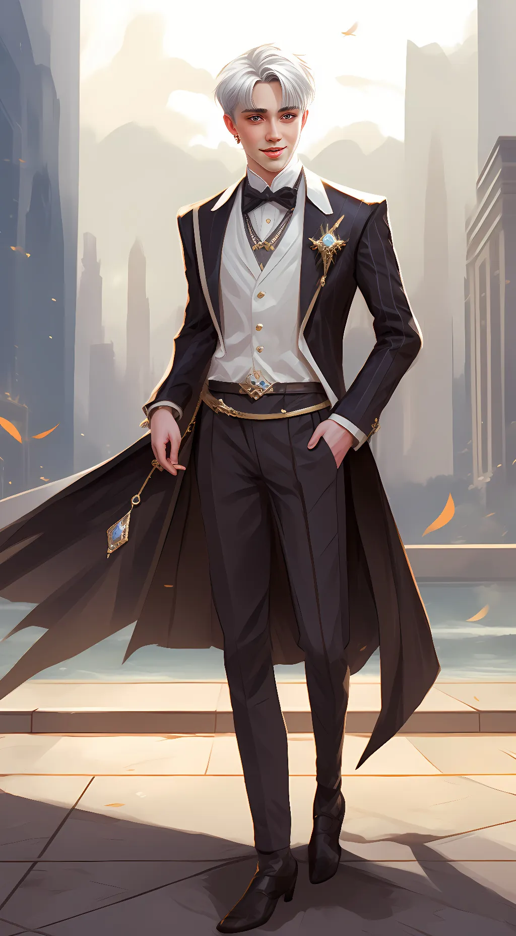 ai character: Draco x Y/N background