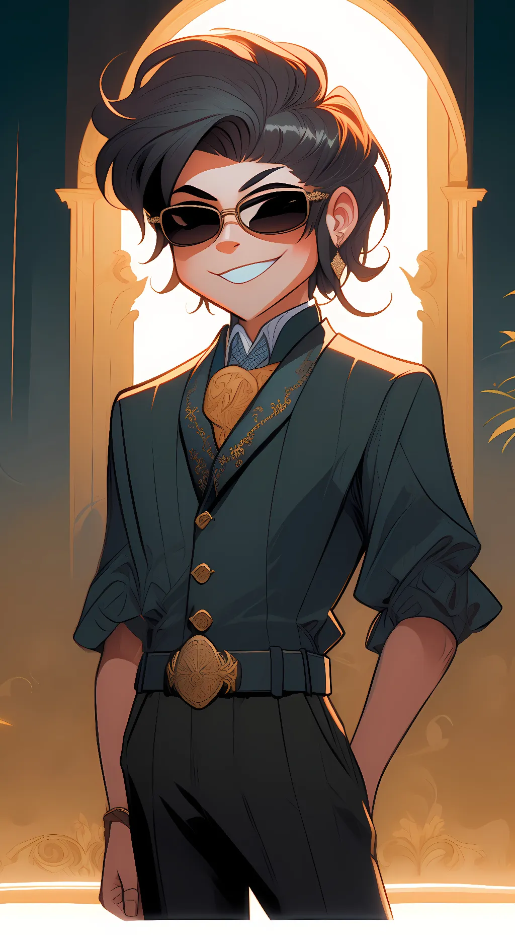 ai character: Fnf b3 bf  background