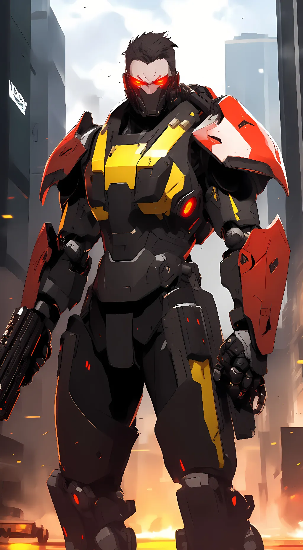 ai character: E-179 Omega background