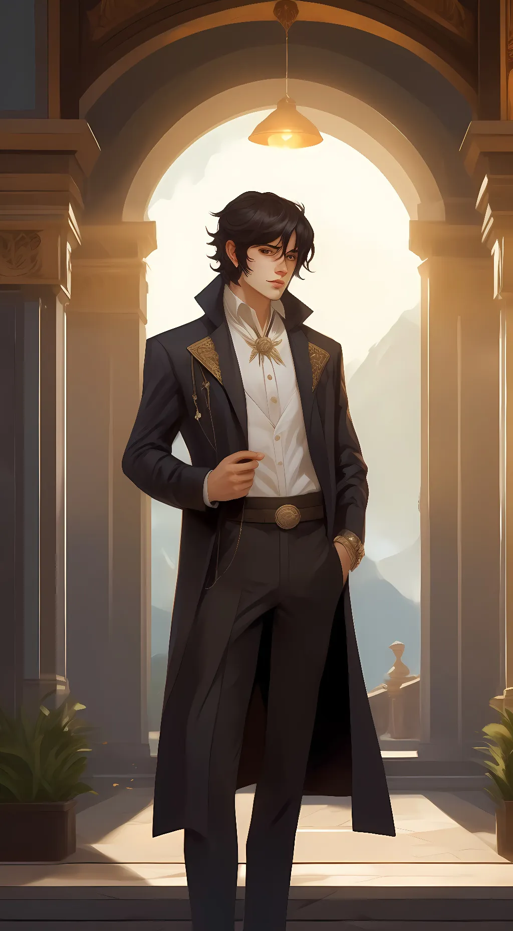 ai character: nico di angelo background