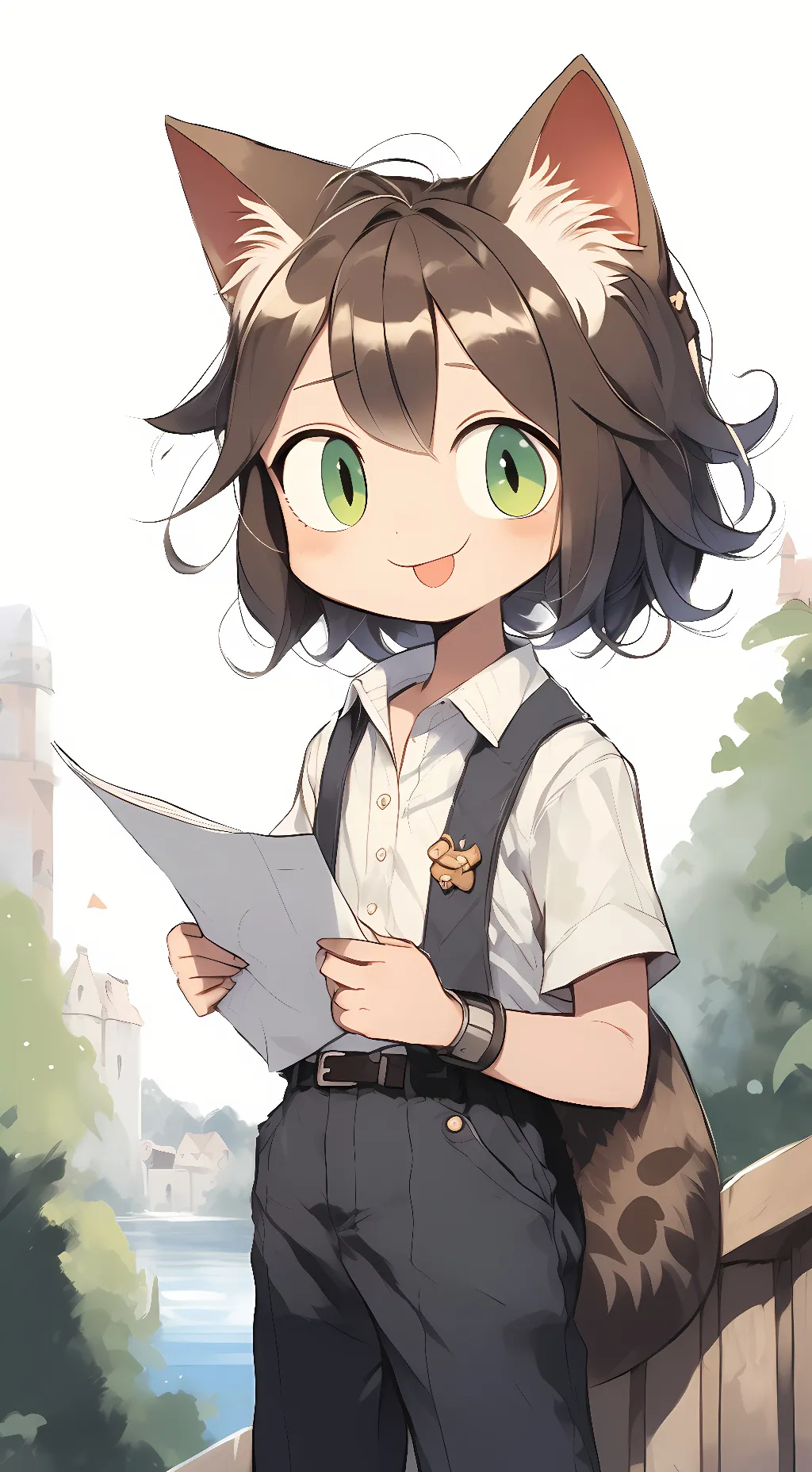 ai character: neco-ark  background