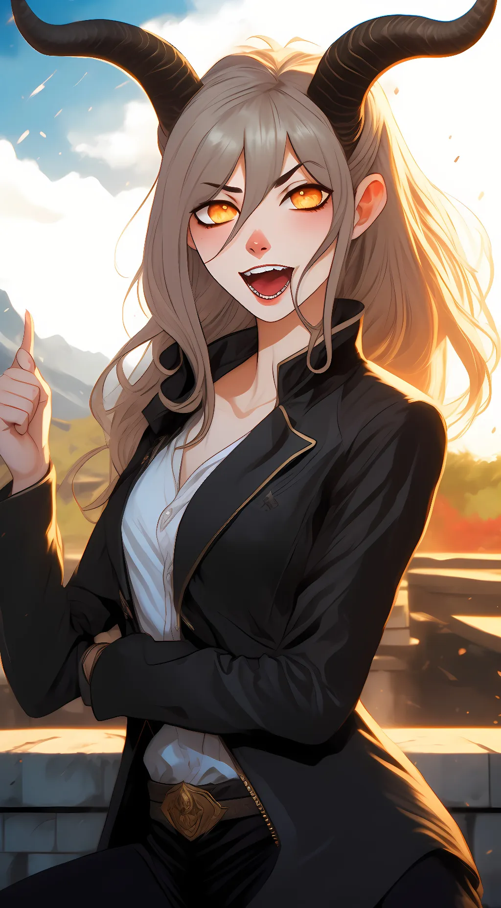 ai character: Power background