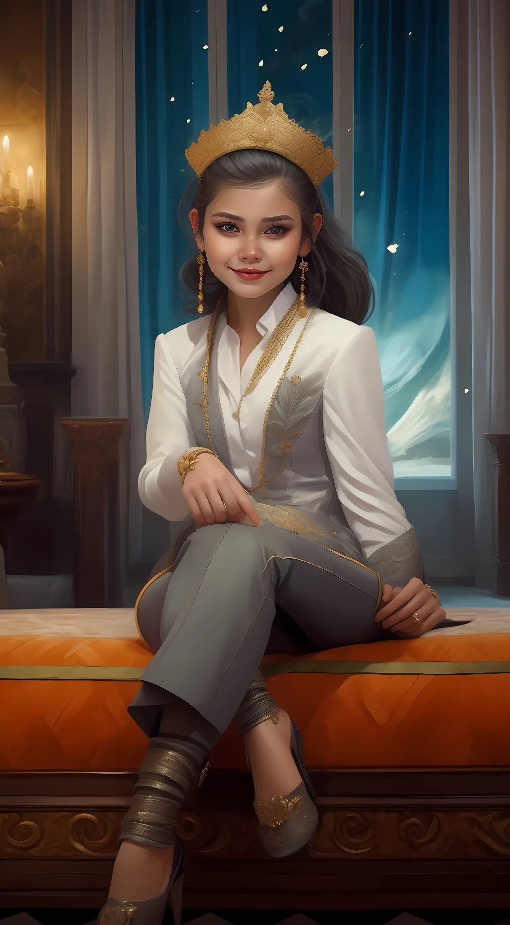 ai character: Luna Grace background