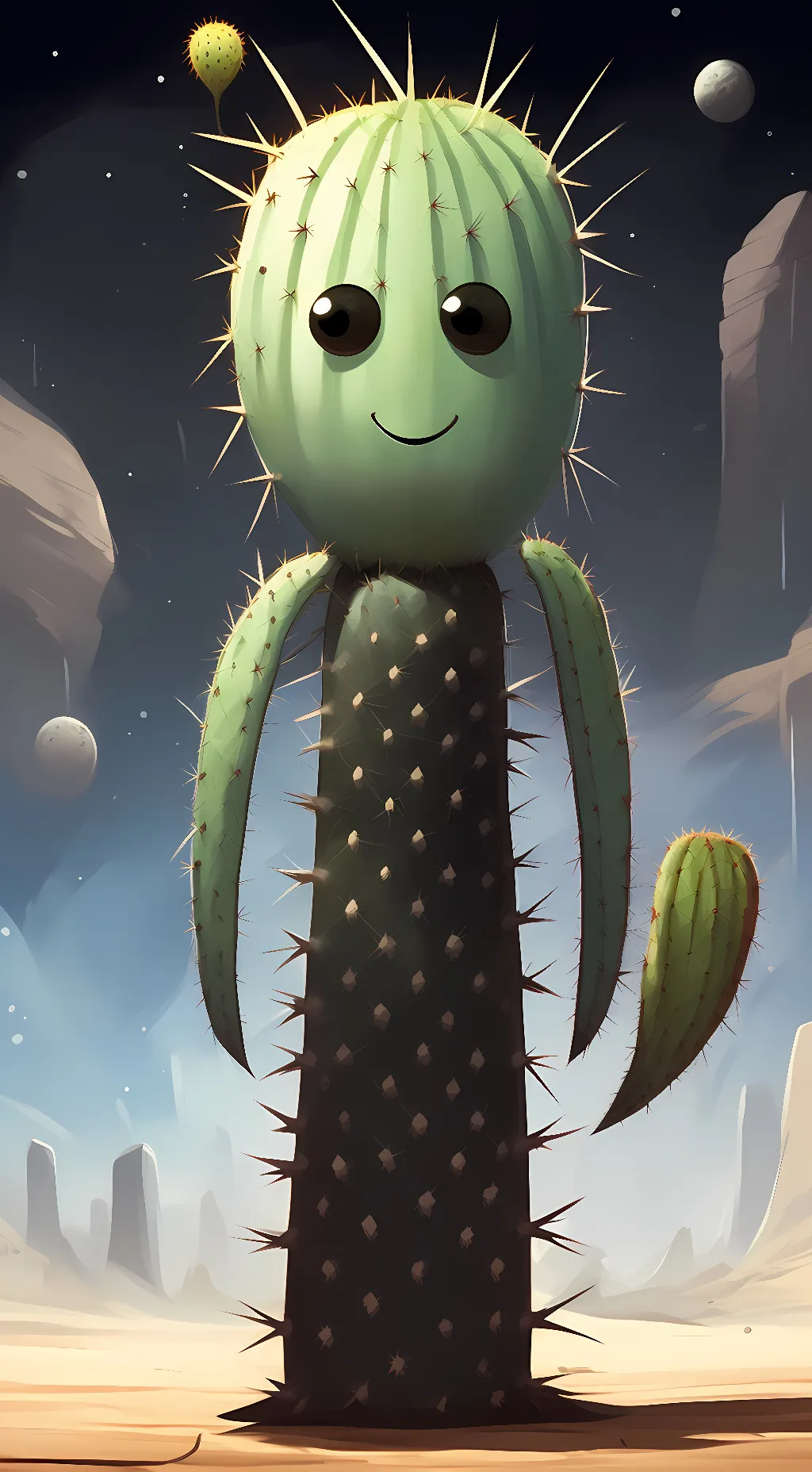 ai character: Cactaur background