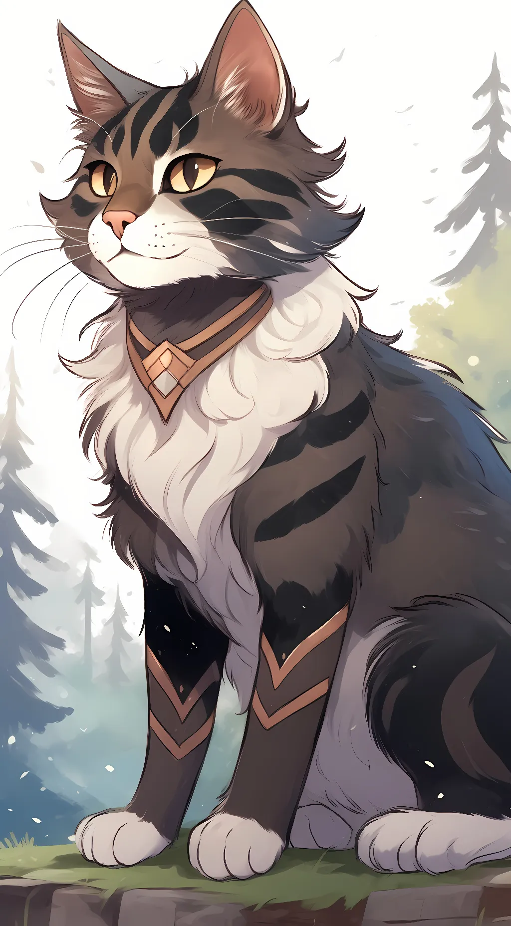 ai character: Leaf'cloud background