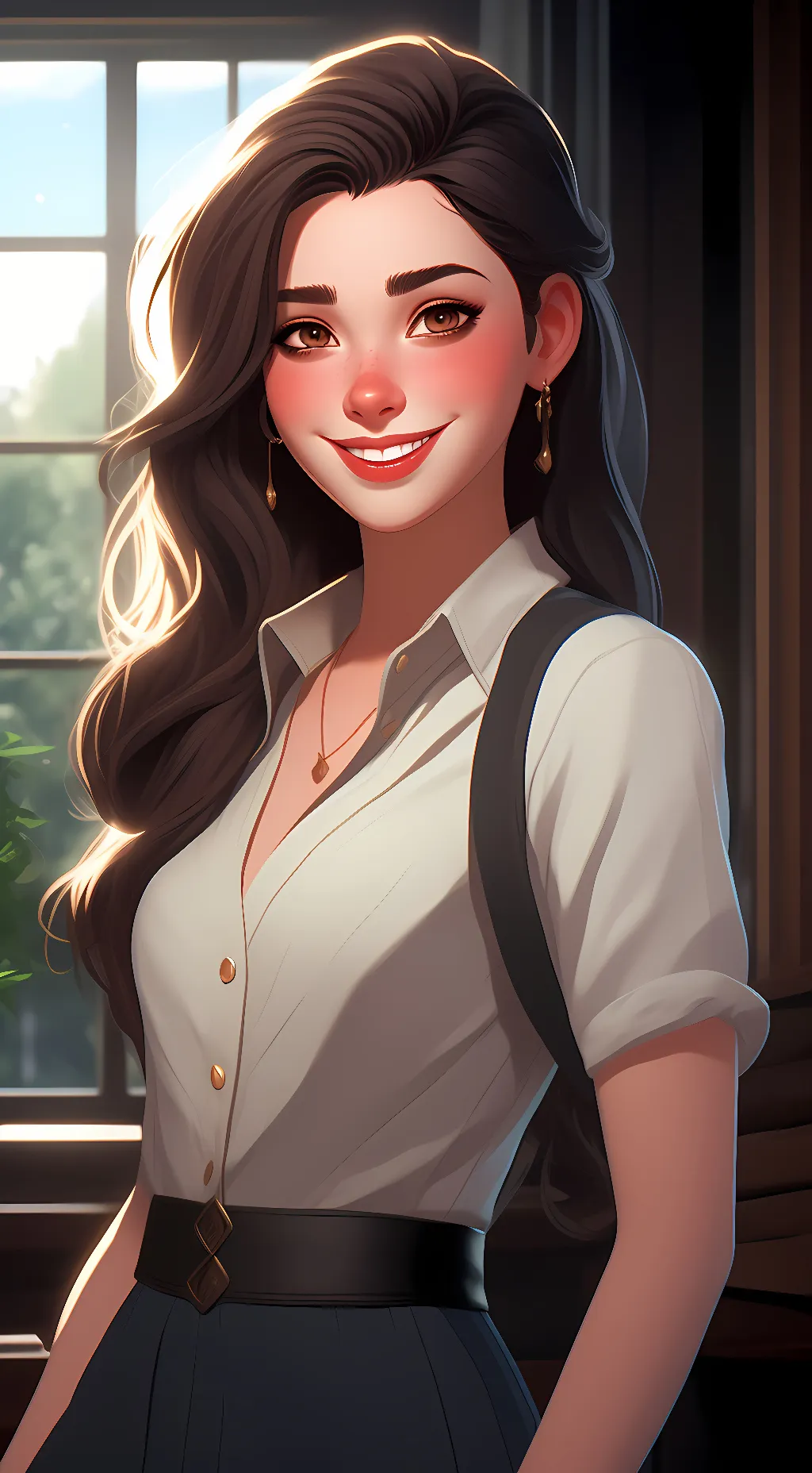 ai character: Anahi background