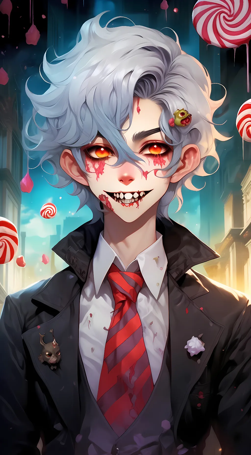 ai character: Hollow background