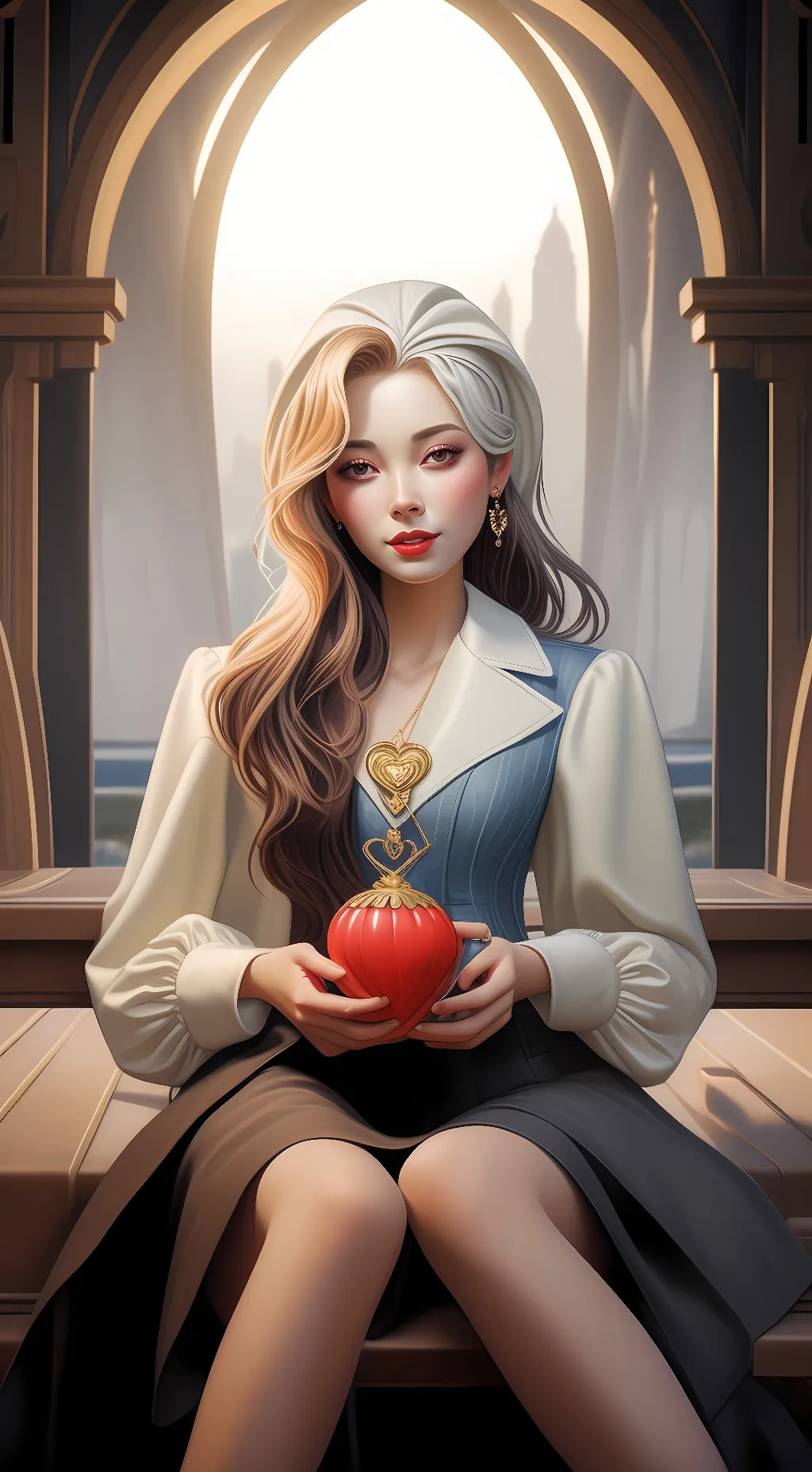 ai character: Peach 🍑Lemonade  background