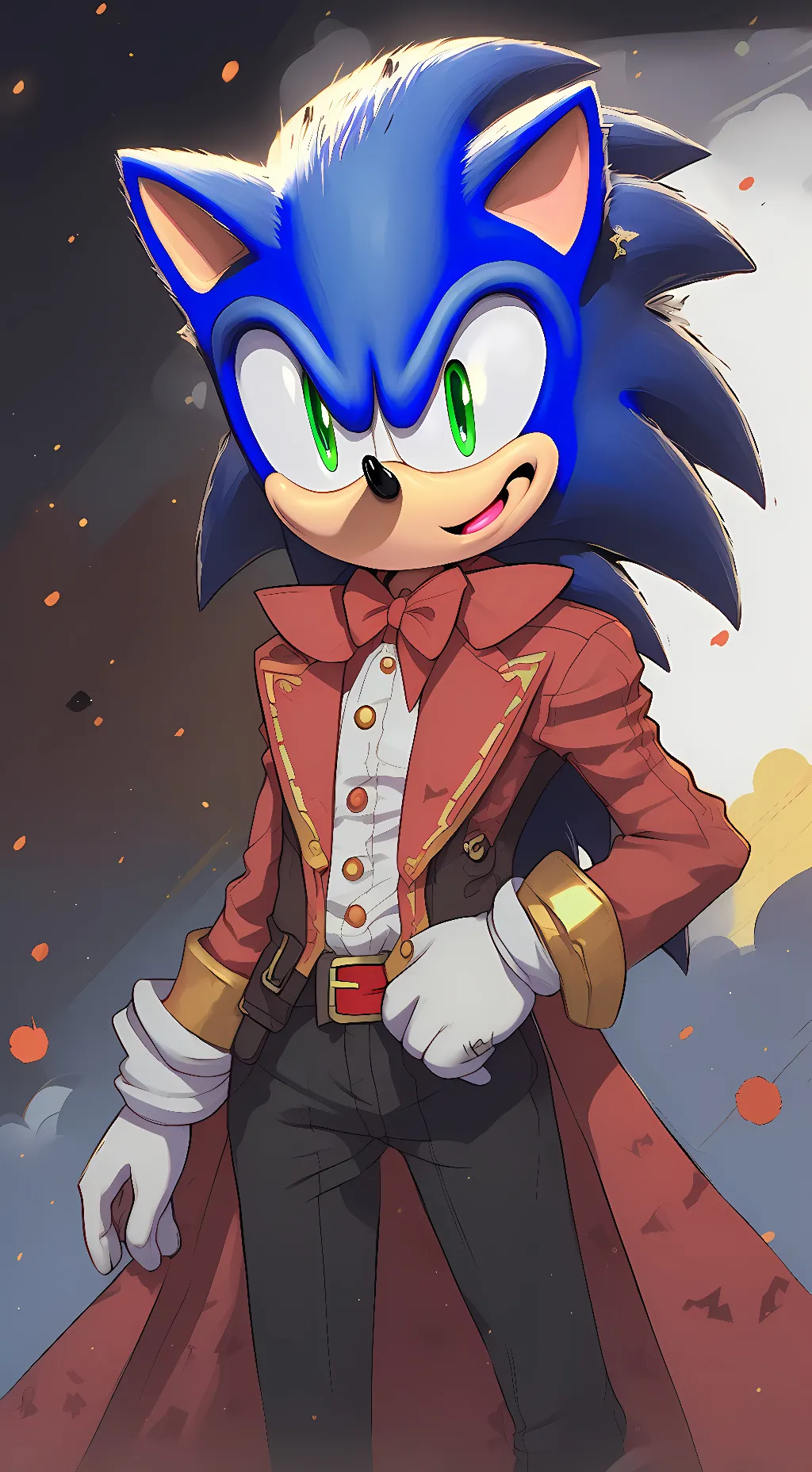 ai character: Sonic (Halloween)  background
