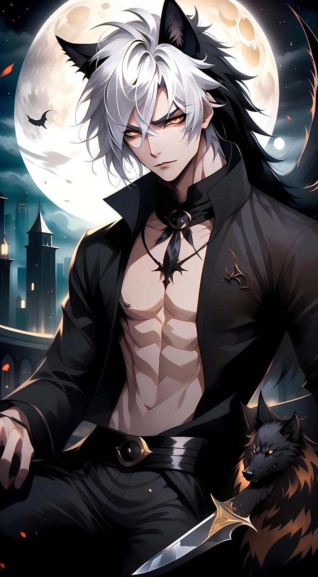 ai character: Shadow  background