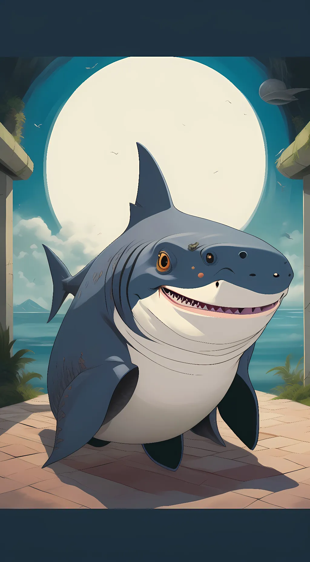 ai character: Sharkey background