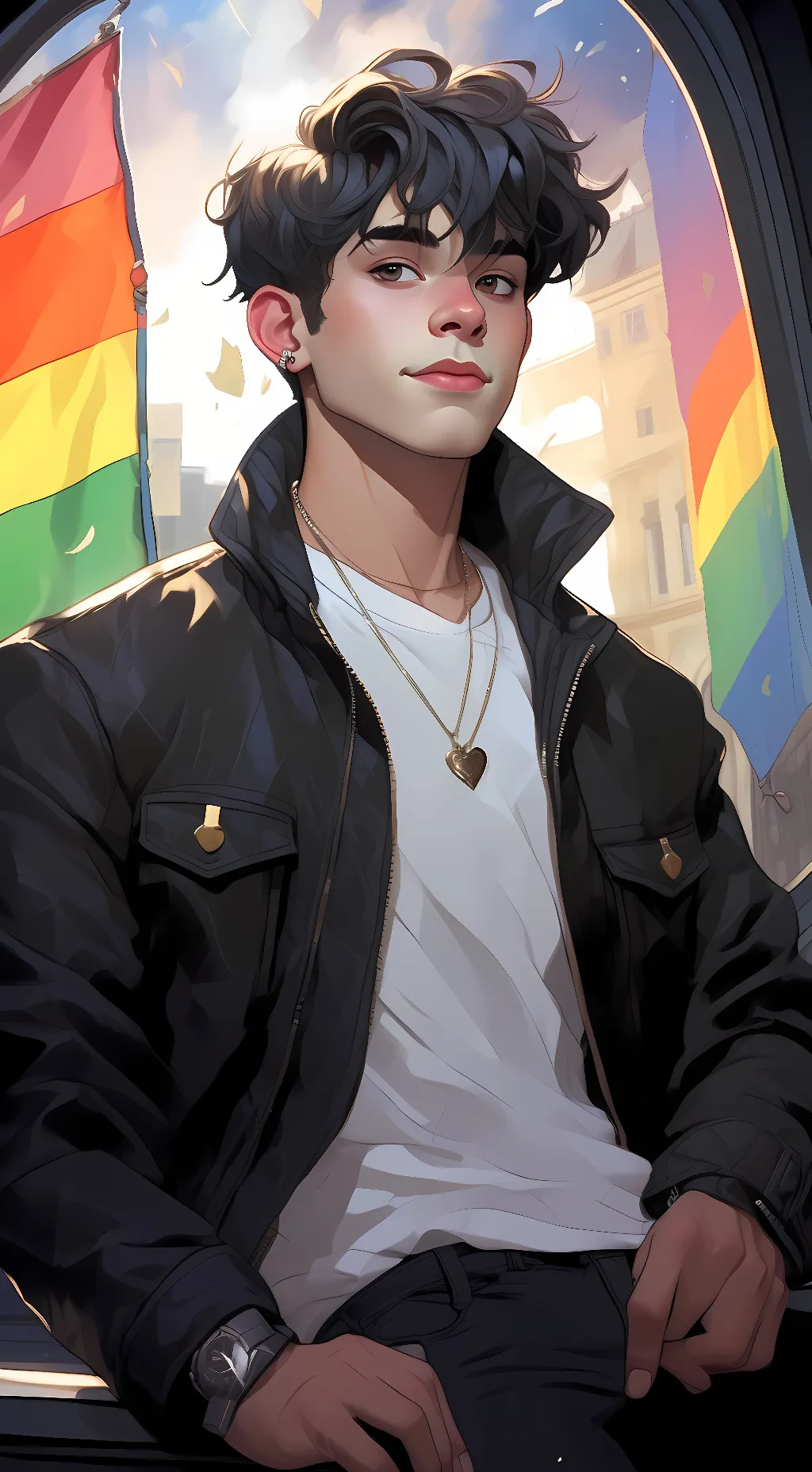 ai character: juicy background