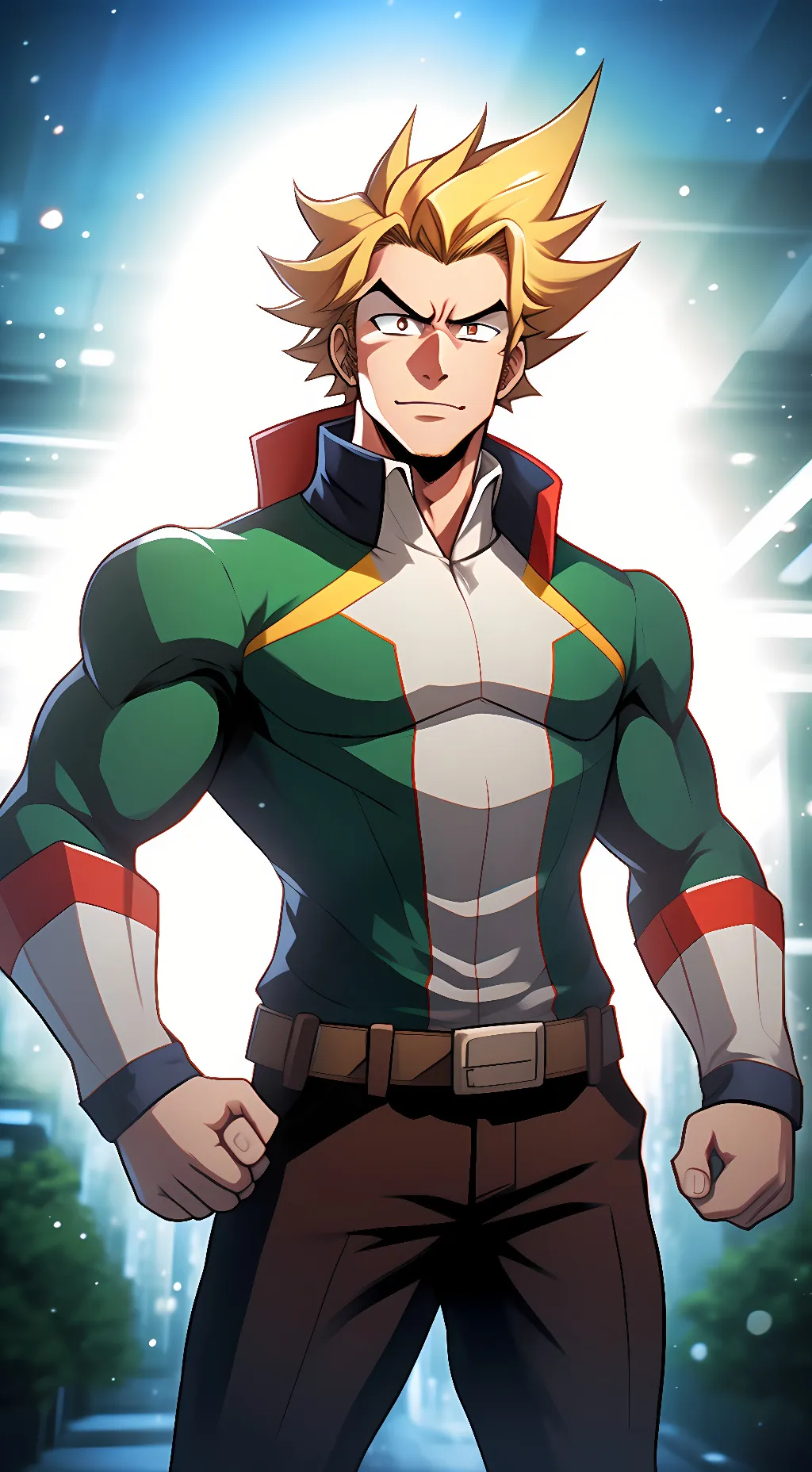 ai character: all might background