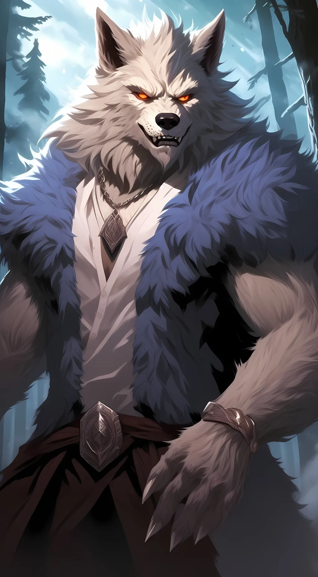 ai character: WEREWOLF GOD background