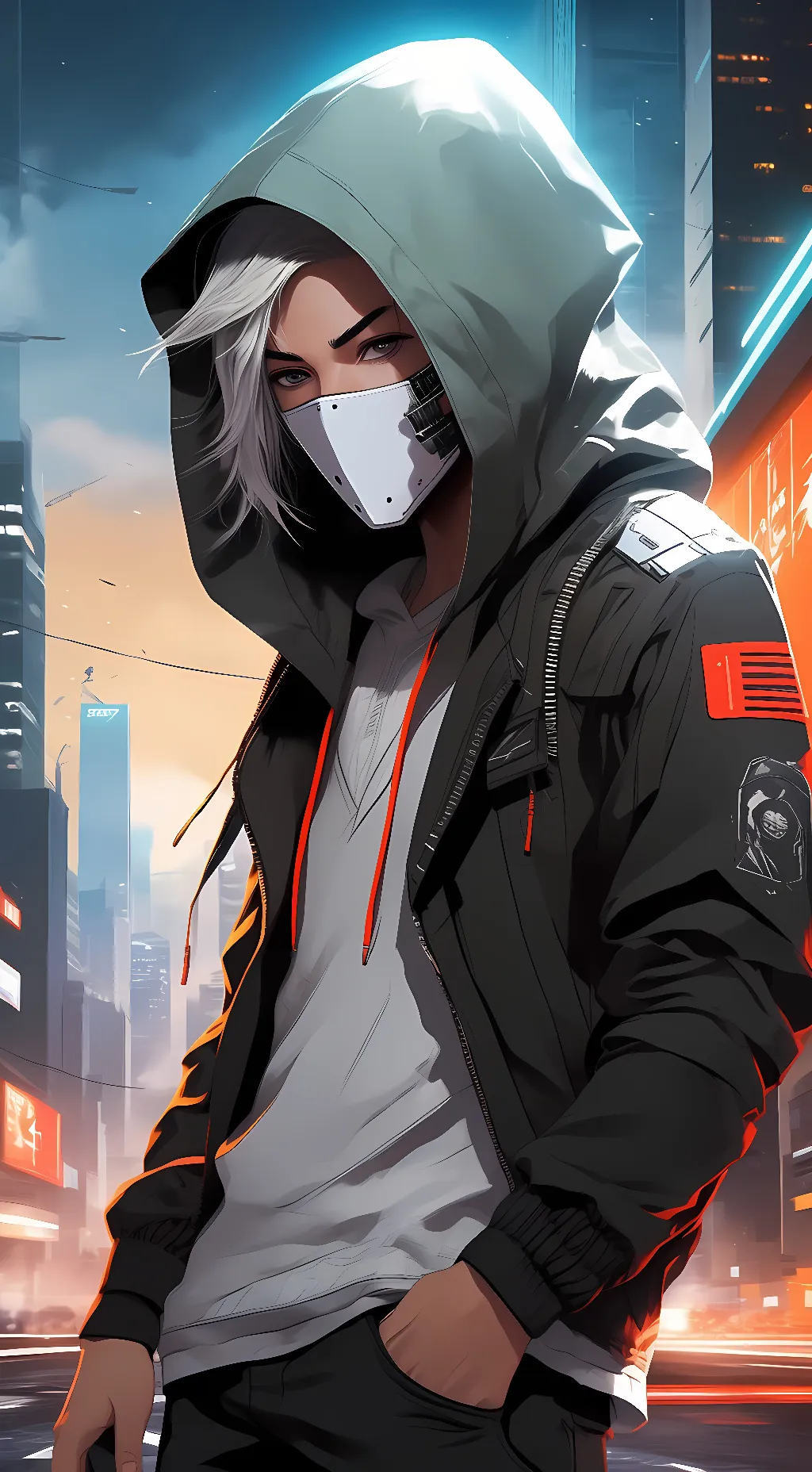 ai character: Kyle Black background