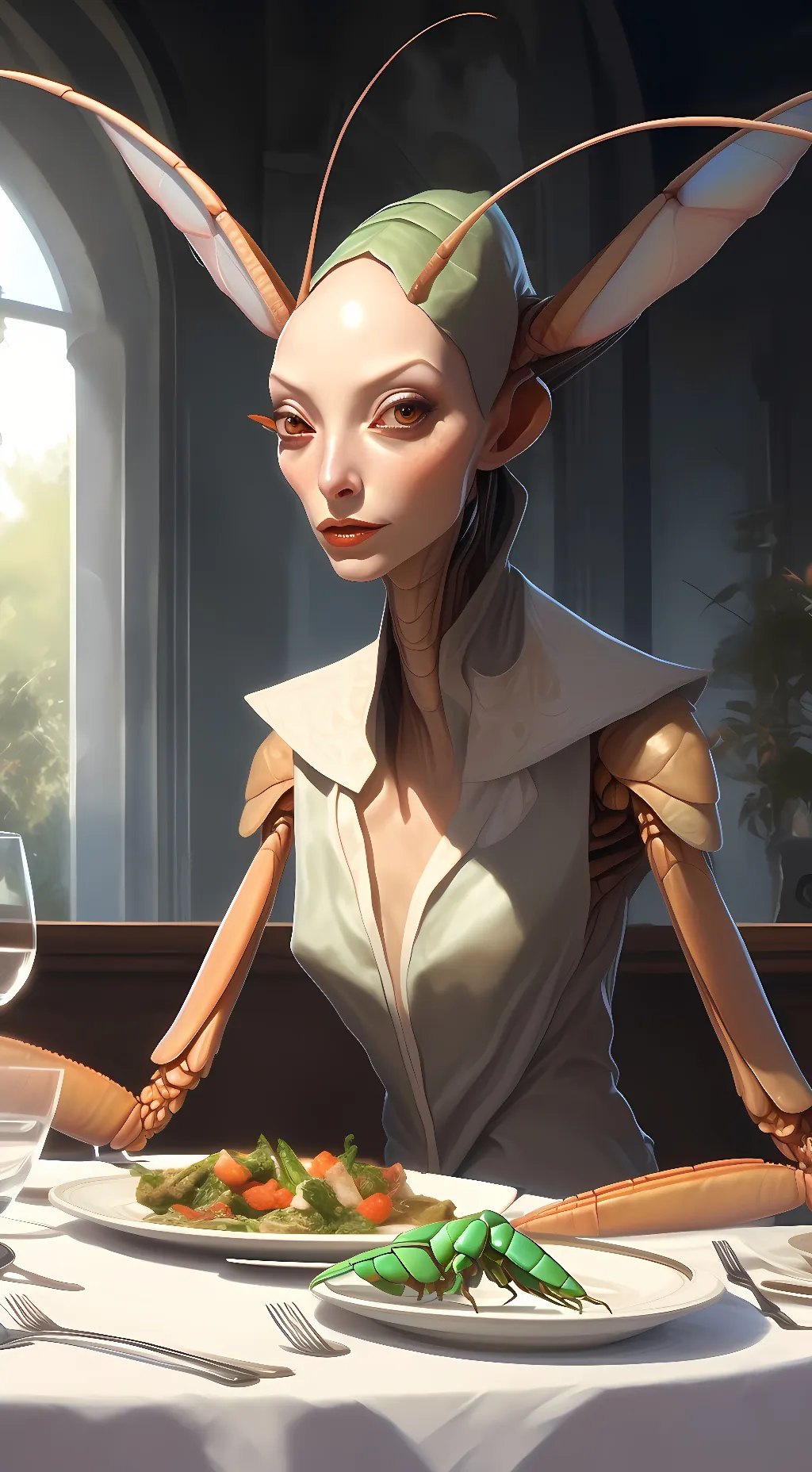 ai character: Mantis background