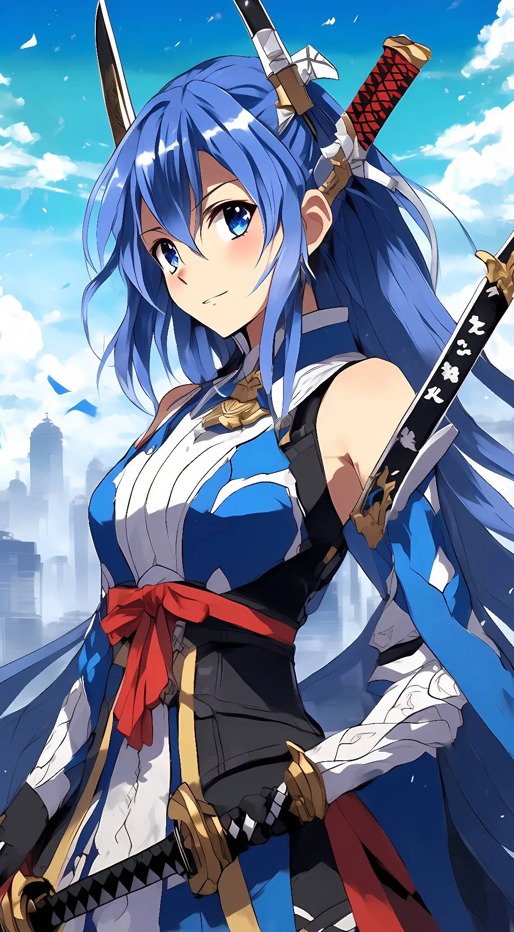 ai character: Tsubasa Kazanari  background