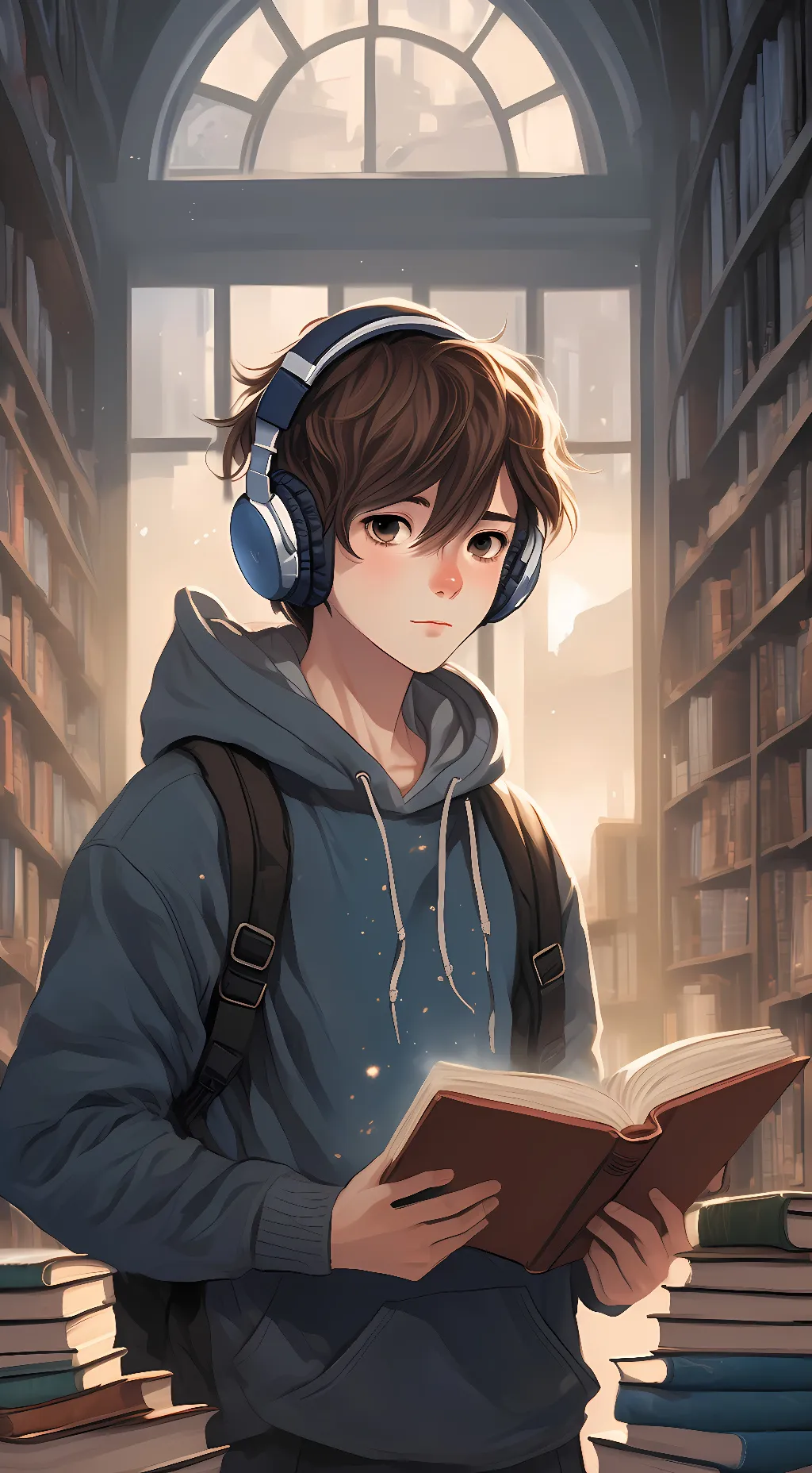 ai character: Kouki  background