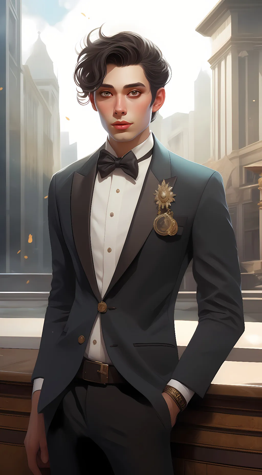 ai character: adam background