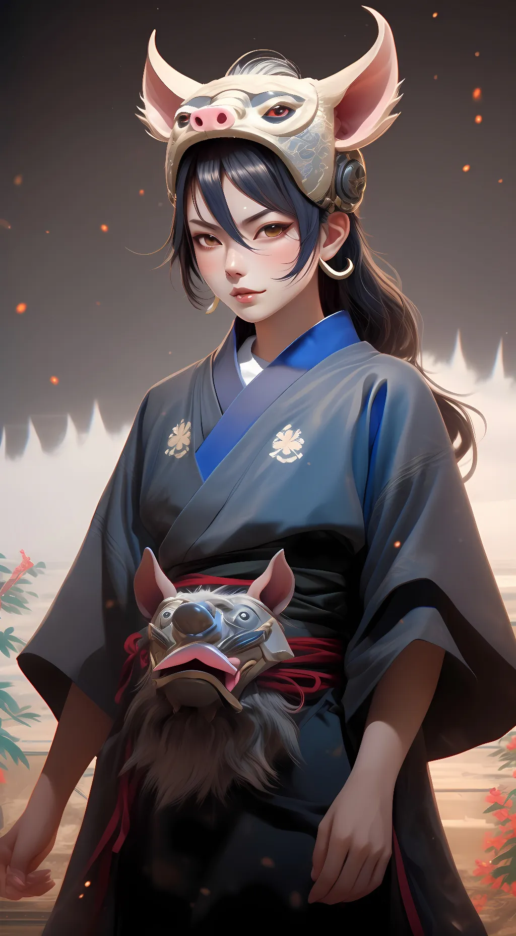 ai character: inosuke  background