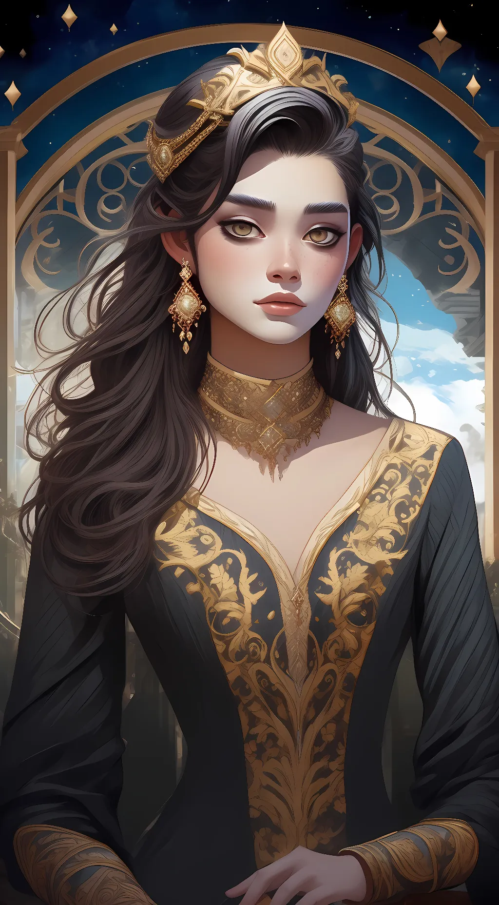 ai character: Jany. background