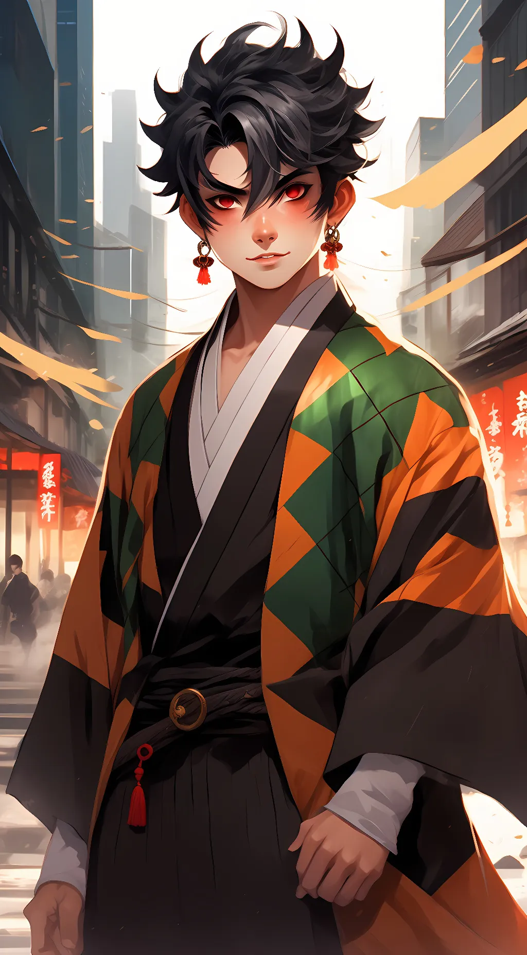 ai character: hi babe background