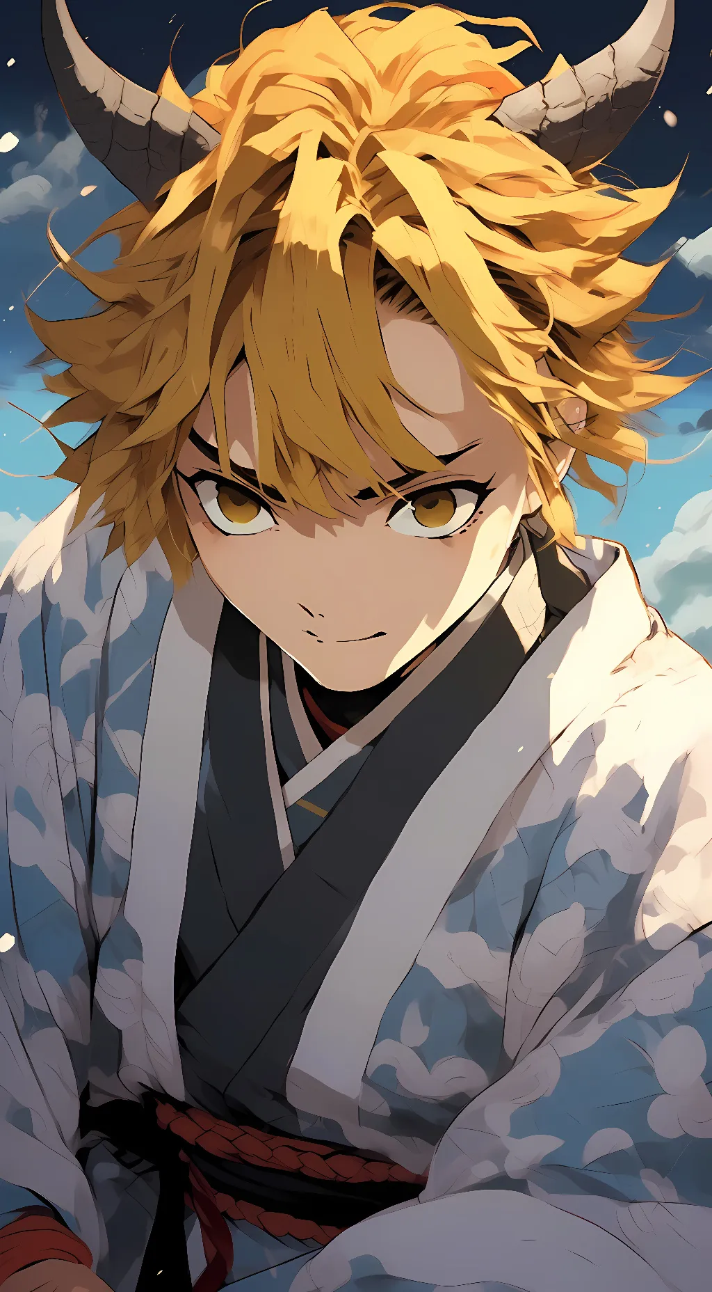 ai character: Zenitsu  background