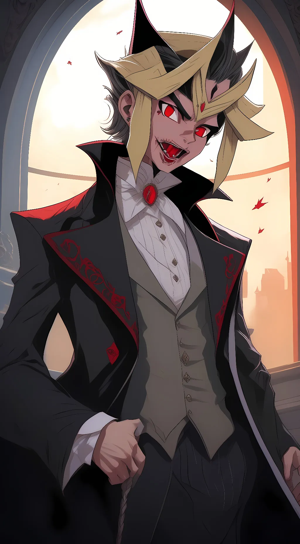 ai character: vampire yami/atem background