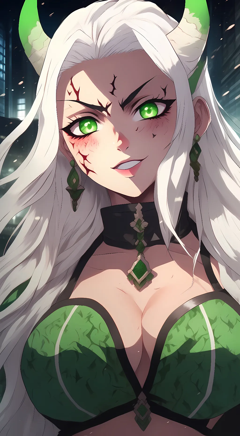 ai character: Daki  background