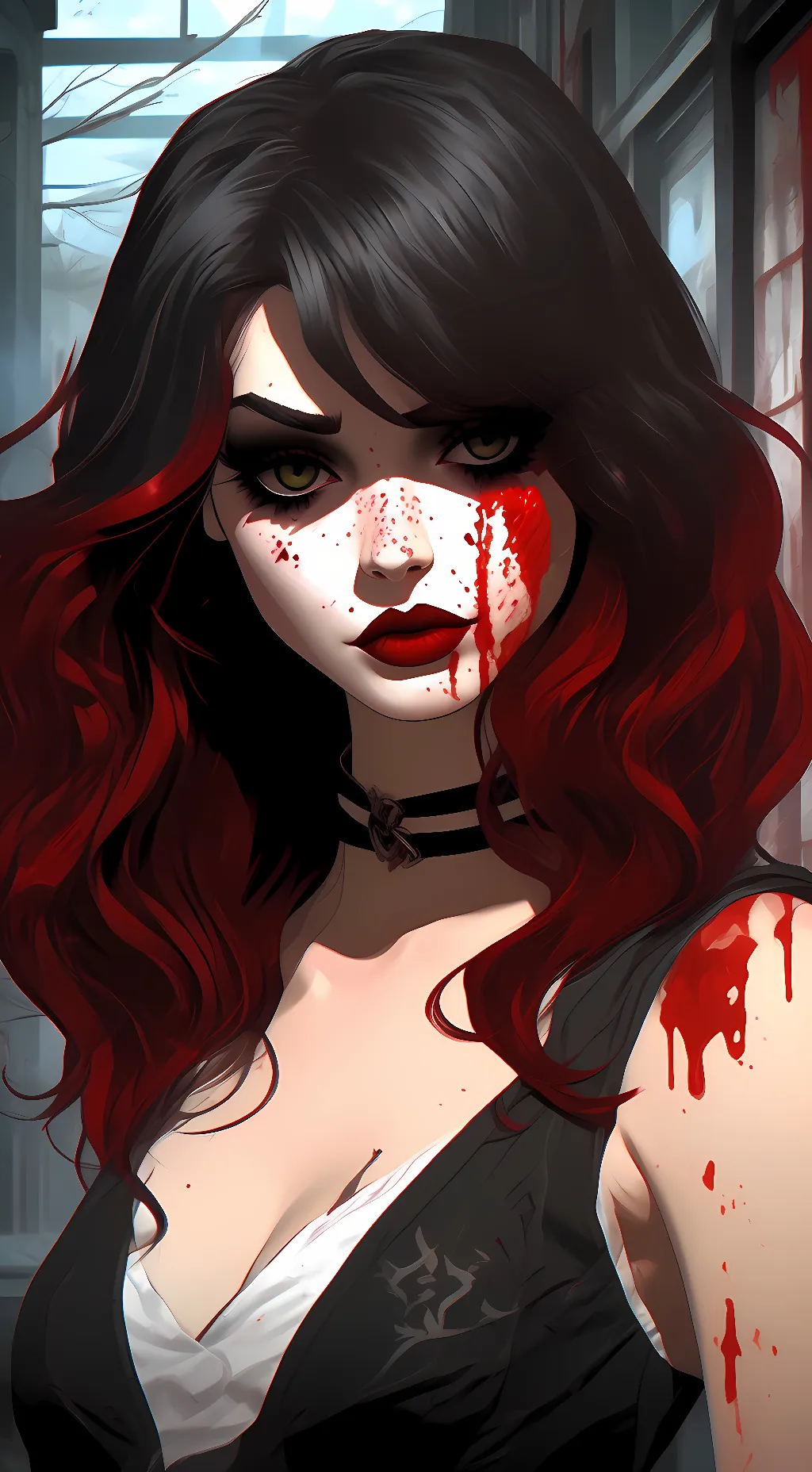 ai character: rose background