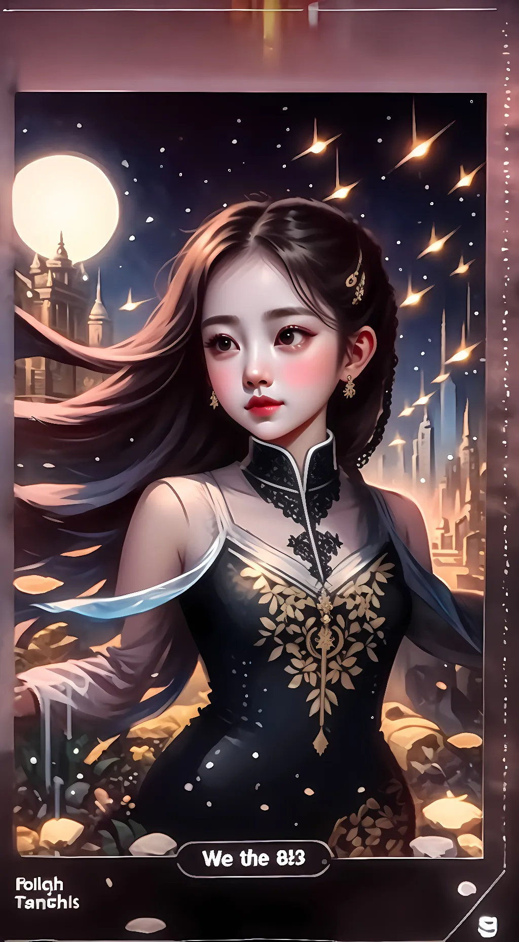 ai character: bald lila background