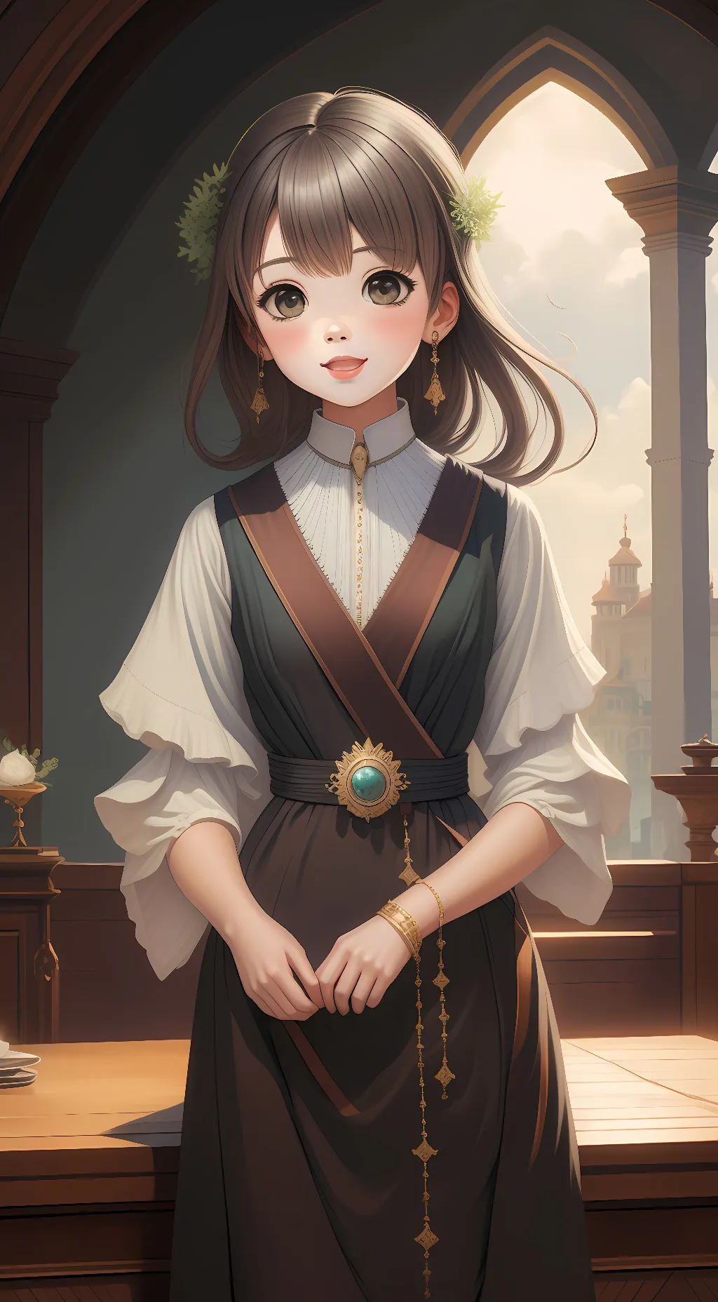 ai character: oh hi background