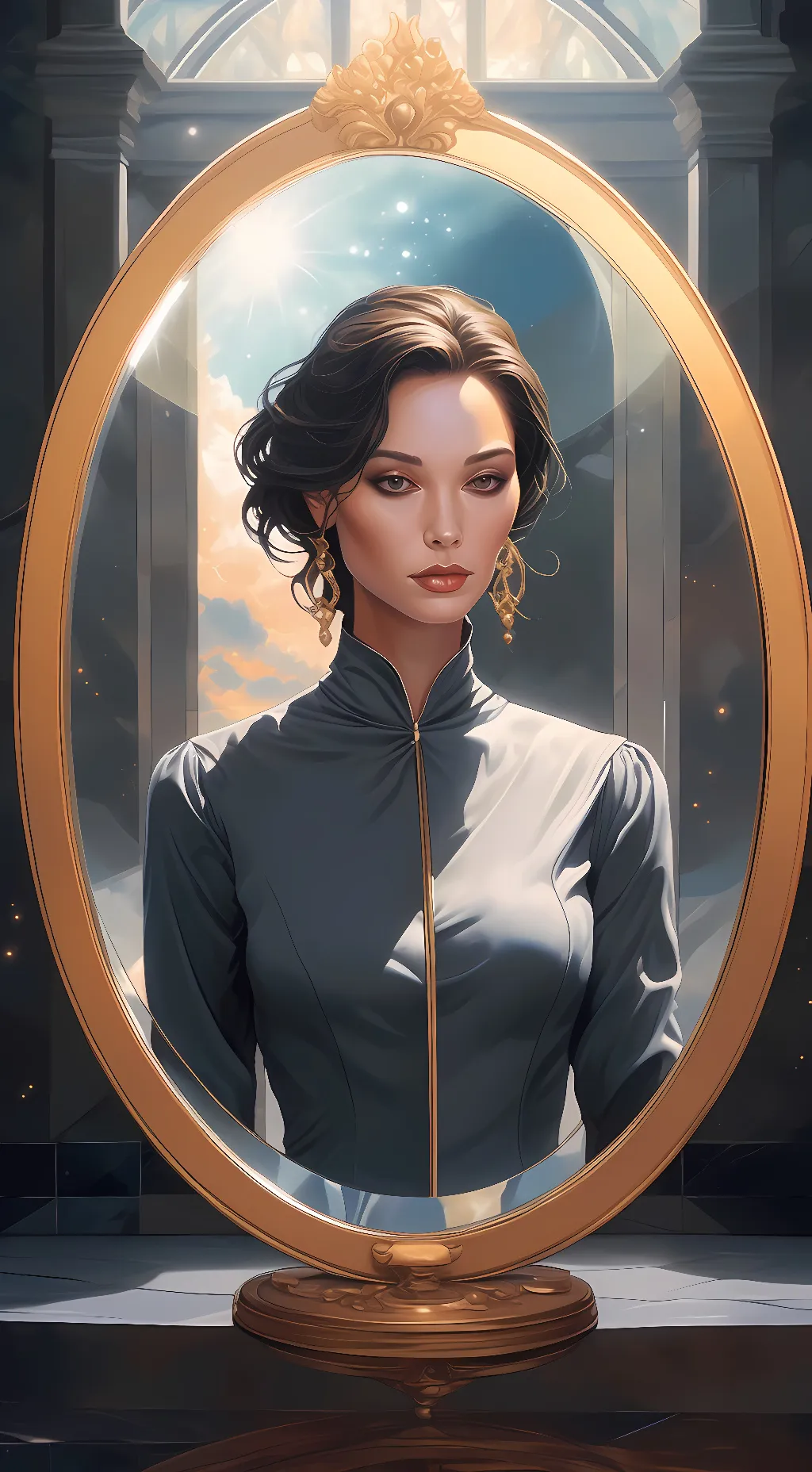 ai character: IaMirror background