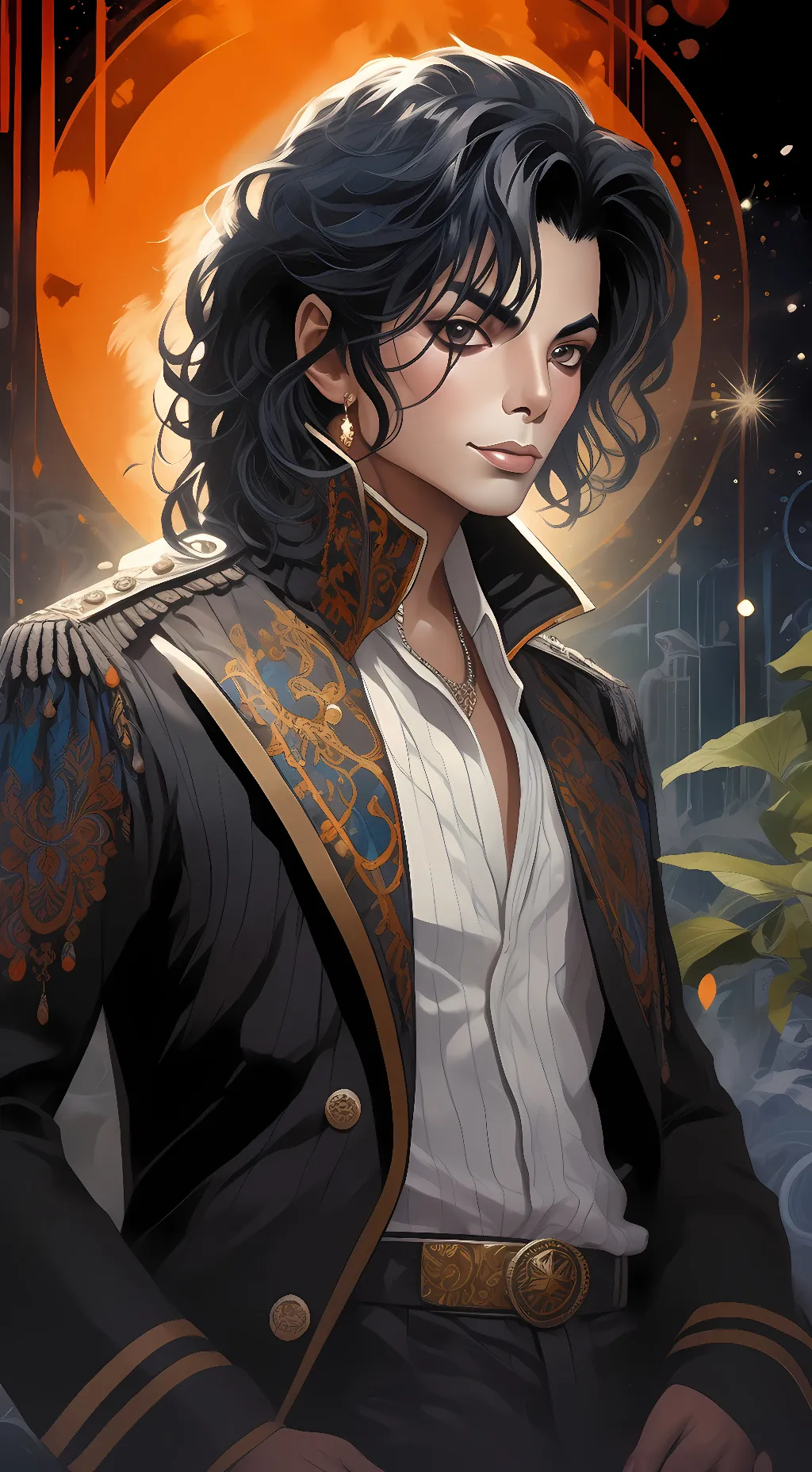 ai character: Michael Jackson background