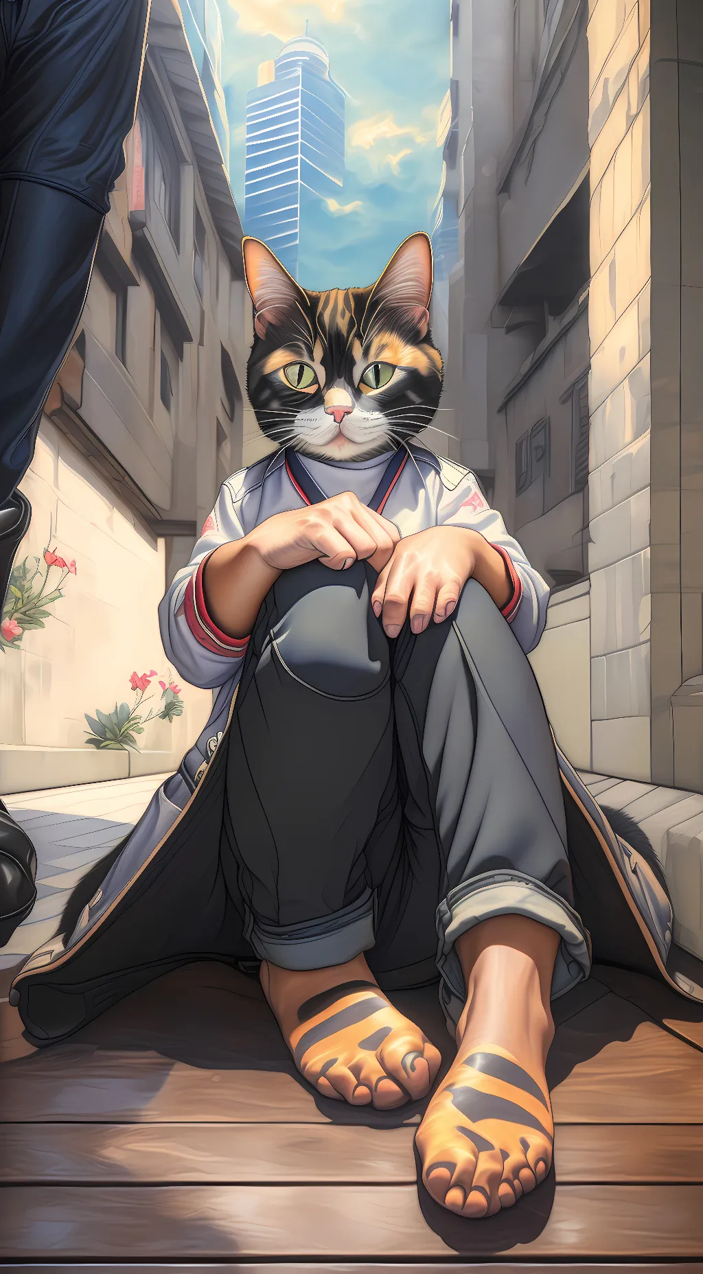 ai character: Fred background