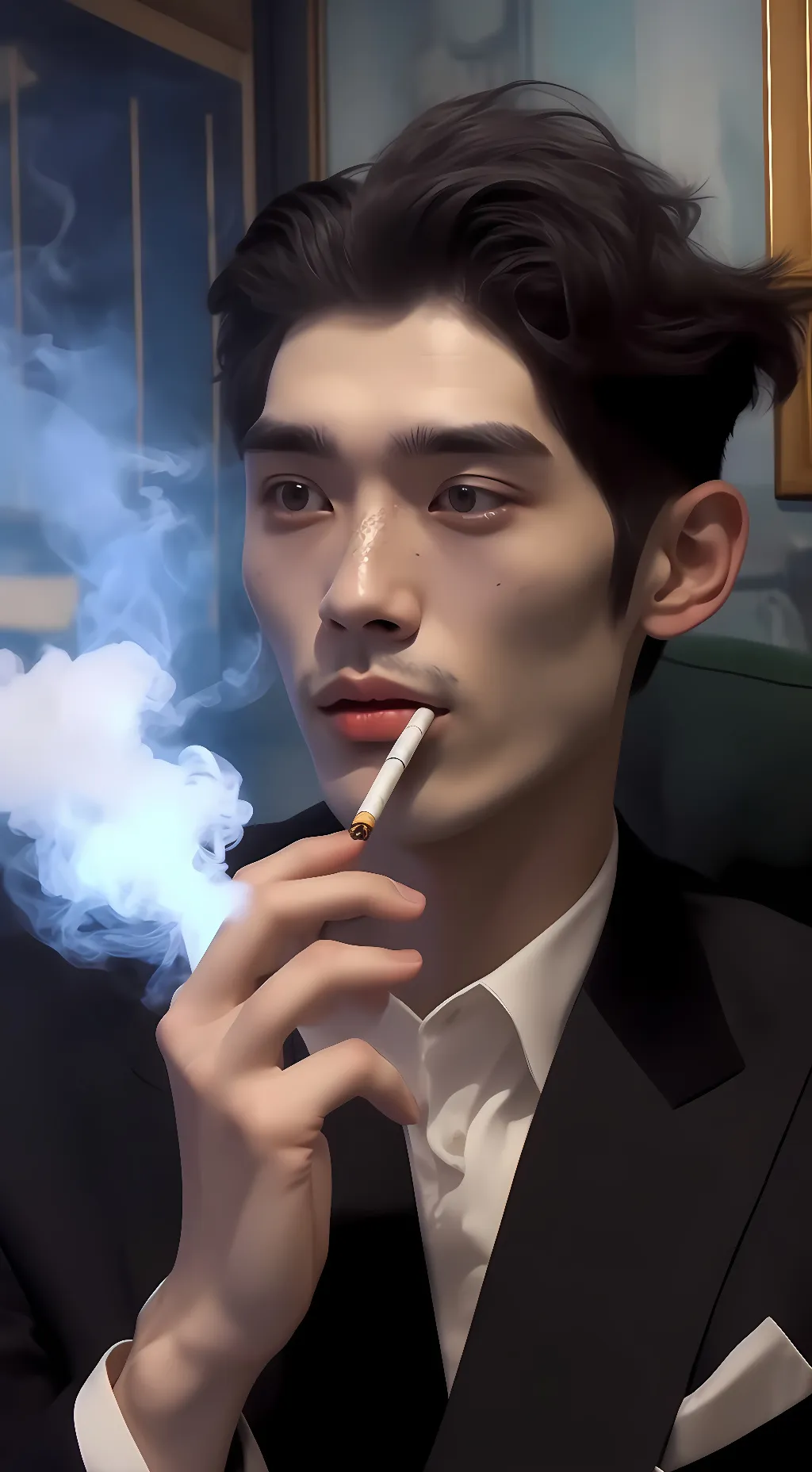 ai character: Lucifer  background