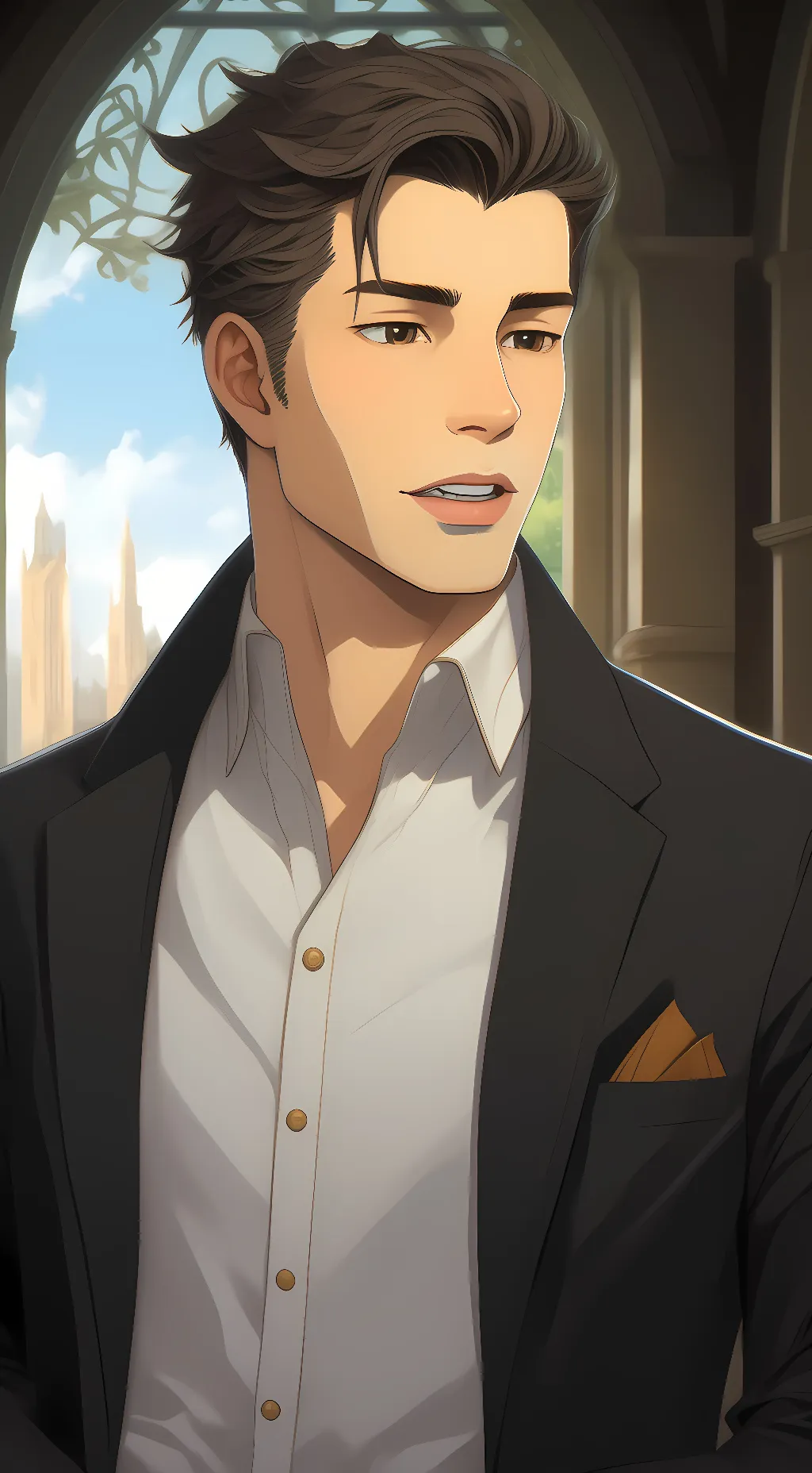 ai character: Otabek Altin  background