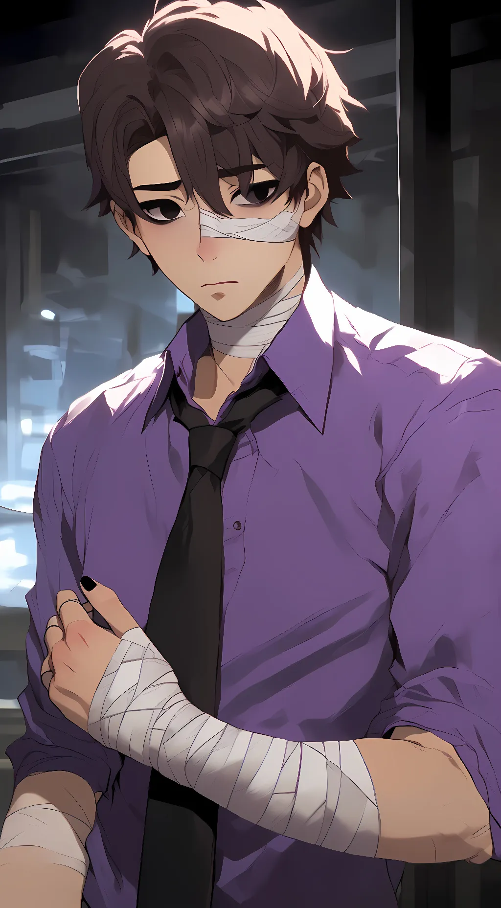 ai character: Michael Afton  background