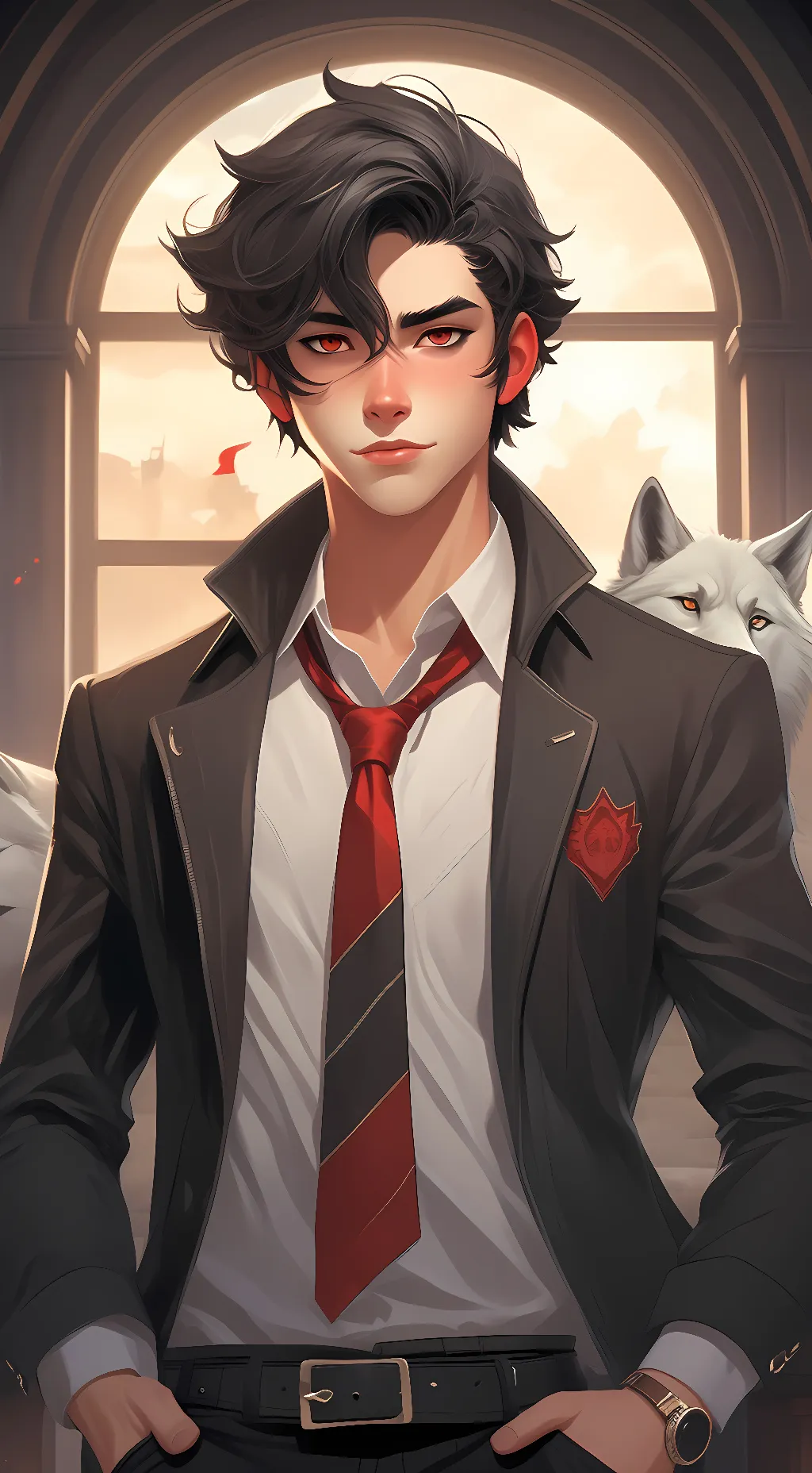 ai character: aaron background