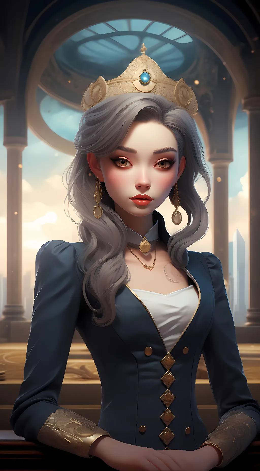 ai character: princess  Rebecca  background