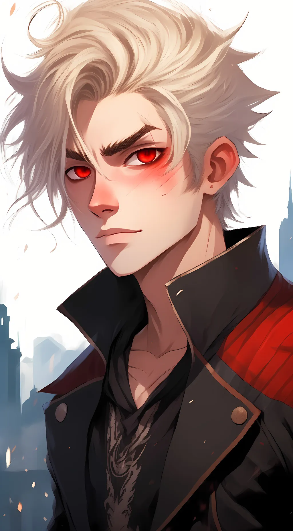 ai character: katsuki bakugo  background