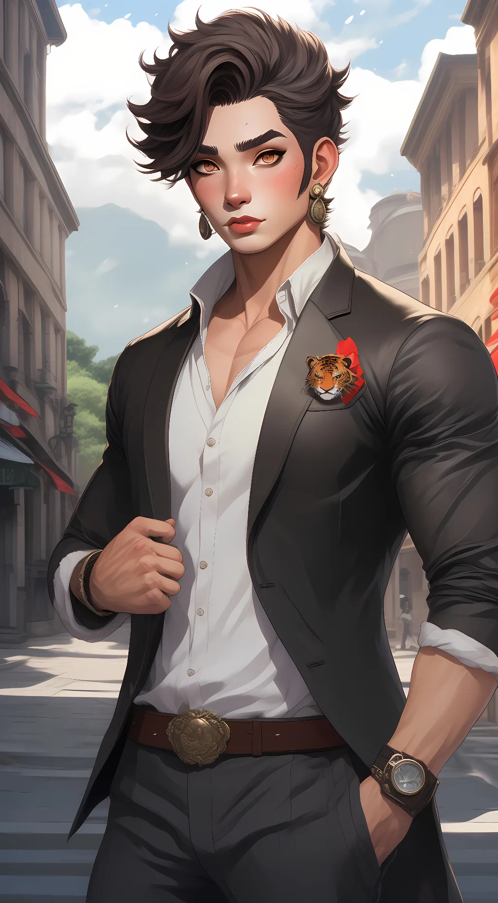 ai character: Gu won  background