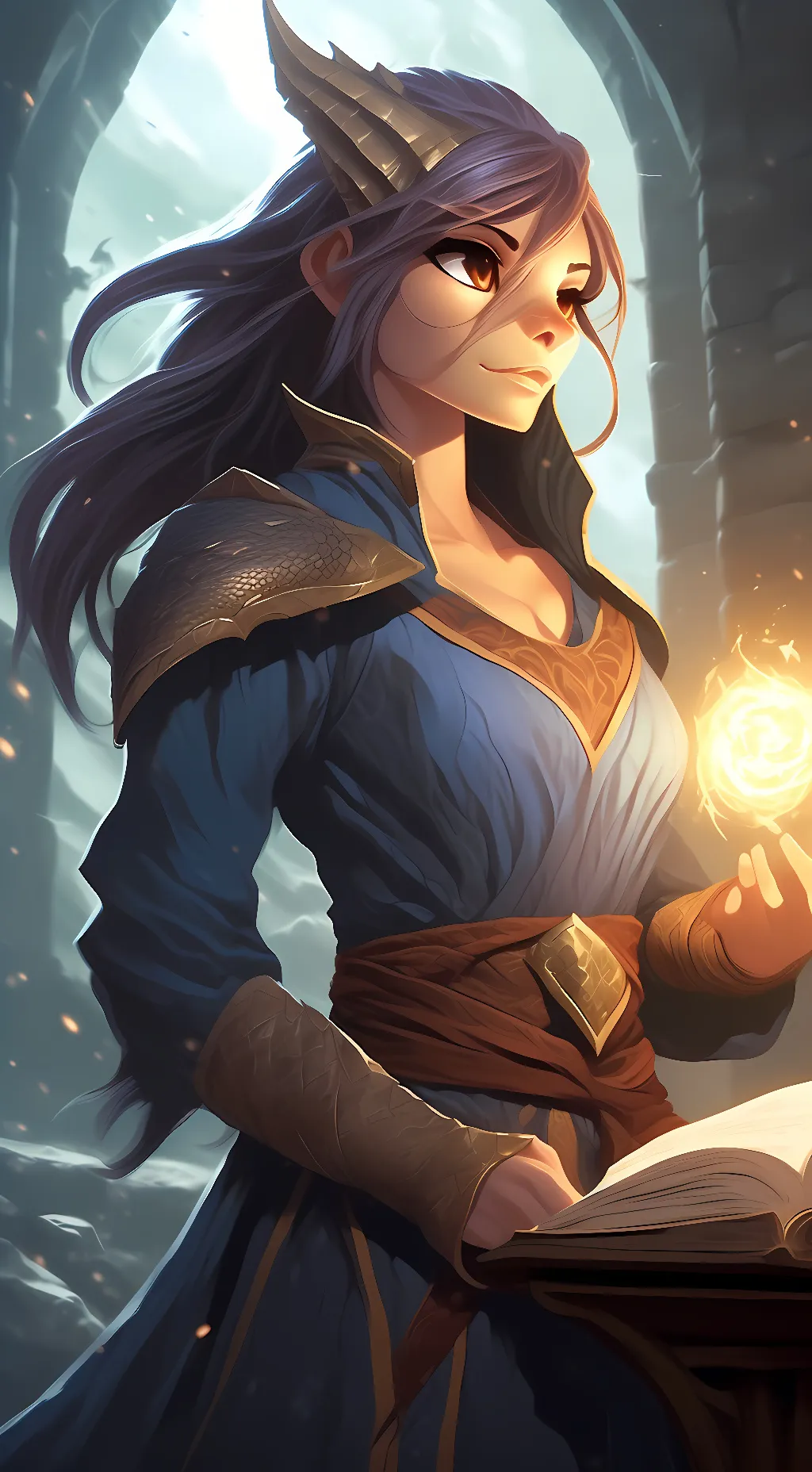 ai character: Scalene  background