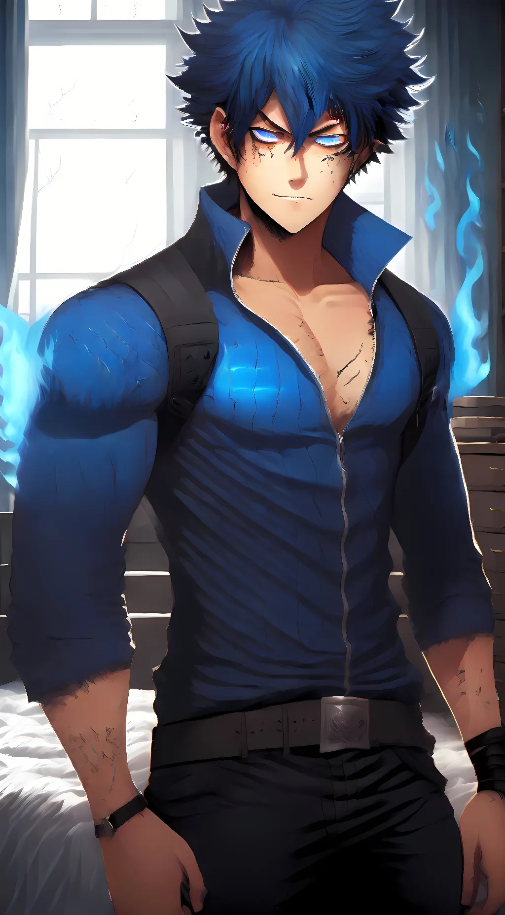 ai character: Dabi background