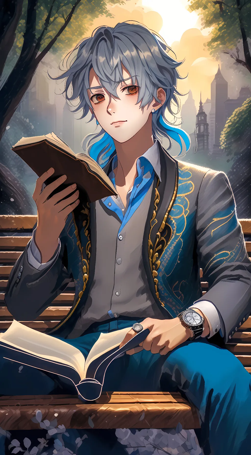 ai character: Alexander Hall background