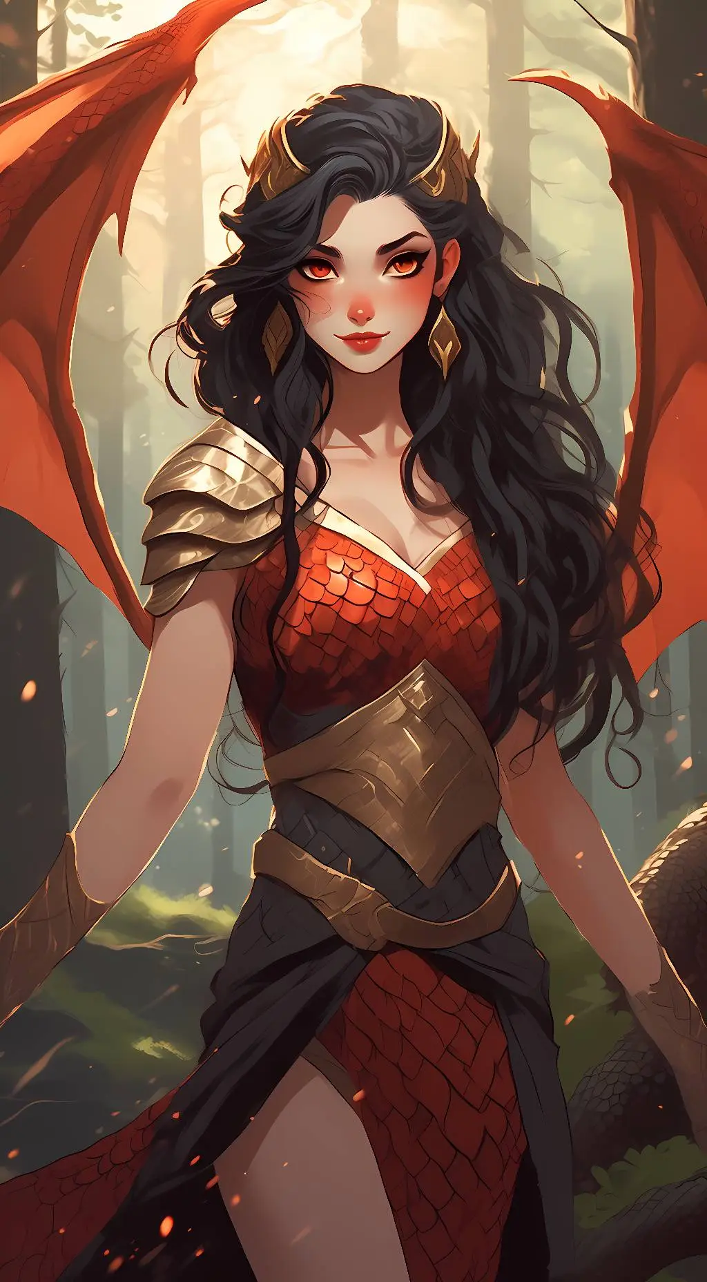 ai character: Athena  background