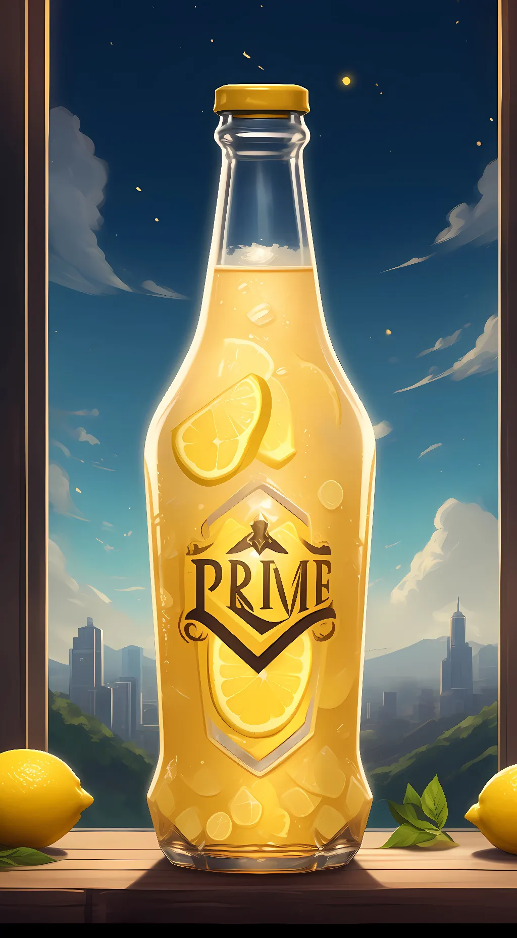 ai character: Lemonade prime background