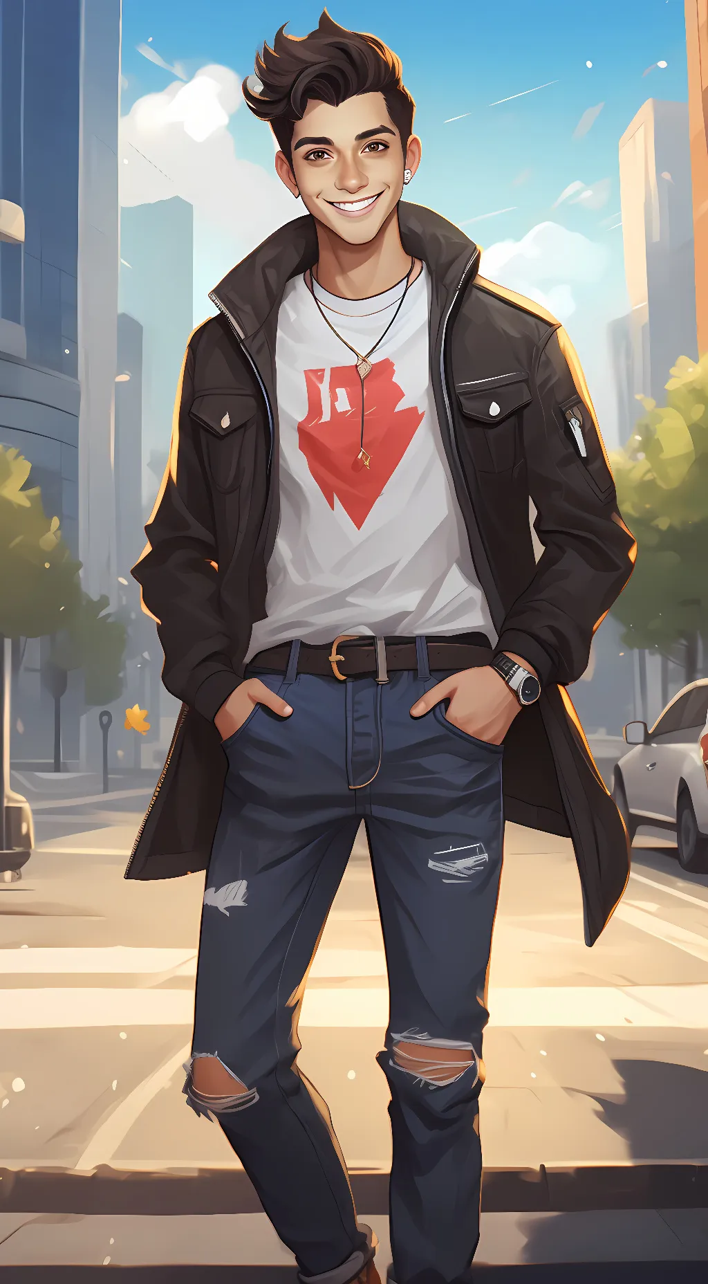 ai character: Pani jon-kun background