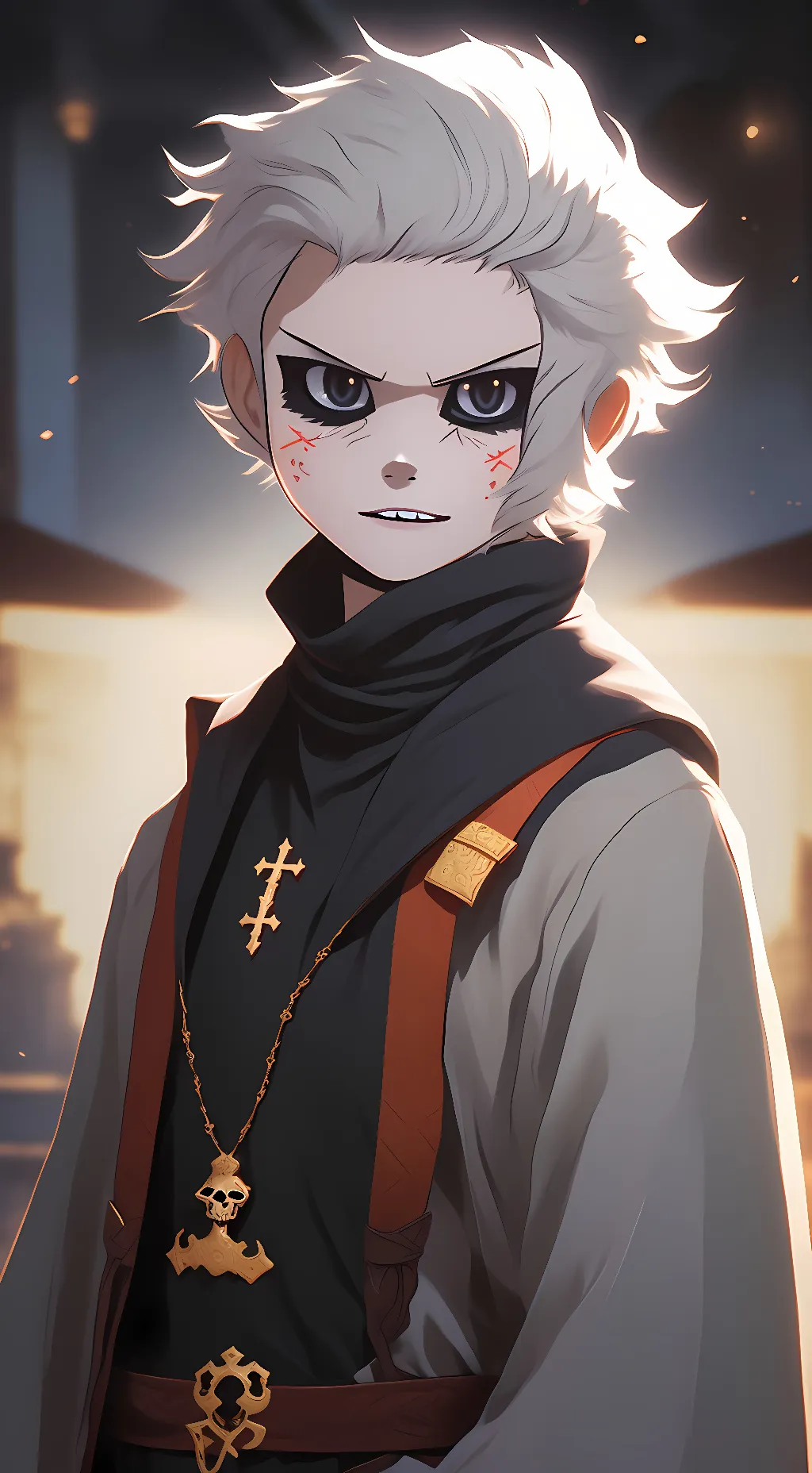 ai character: cross sans  background